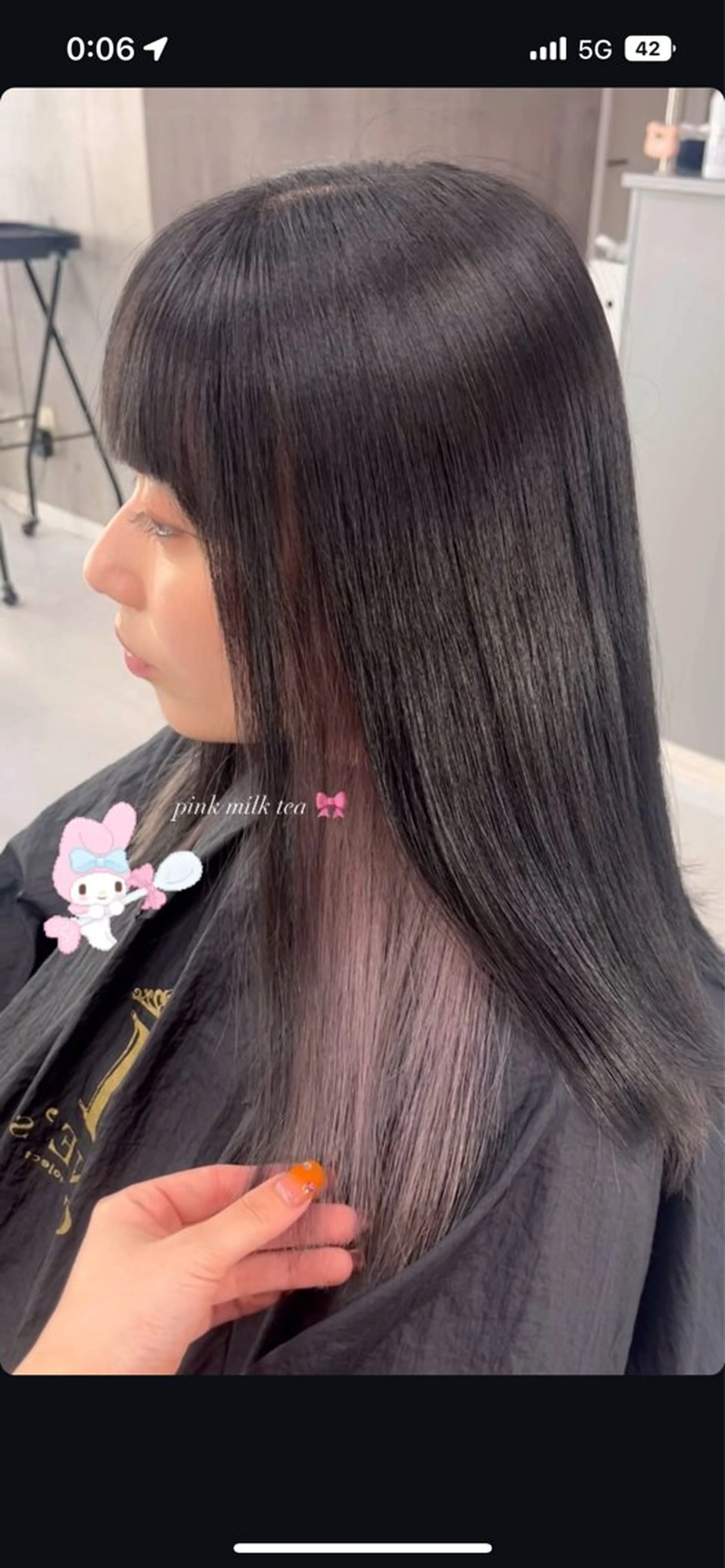 ミディアム カラー 🎨𖥔ׁTOMO♡ 🎀ゆるふわガーリーのヘアスタイル