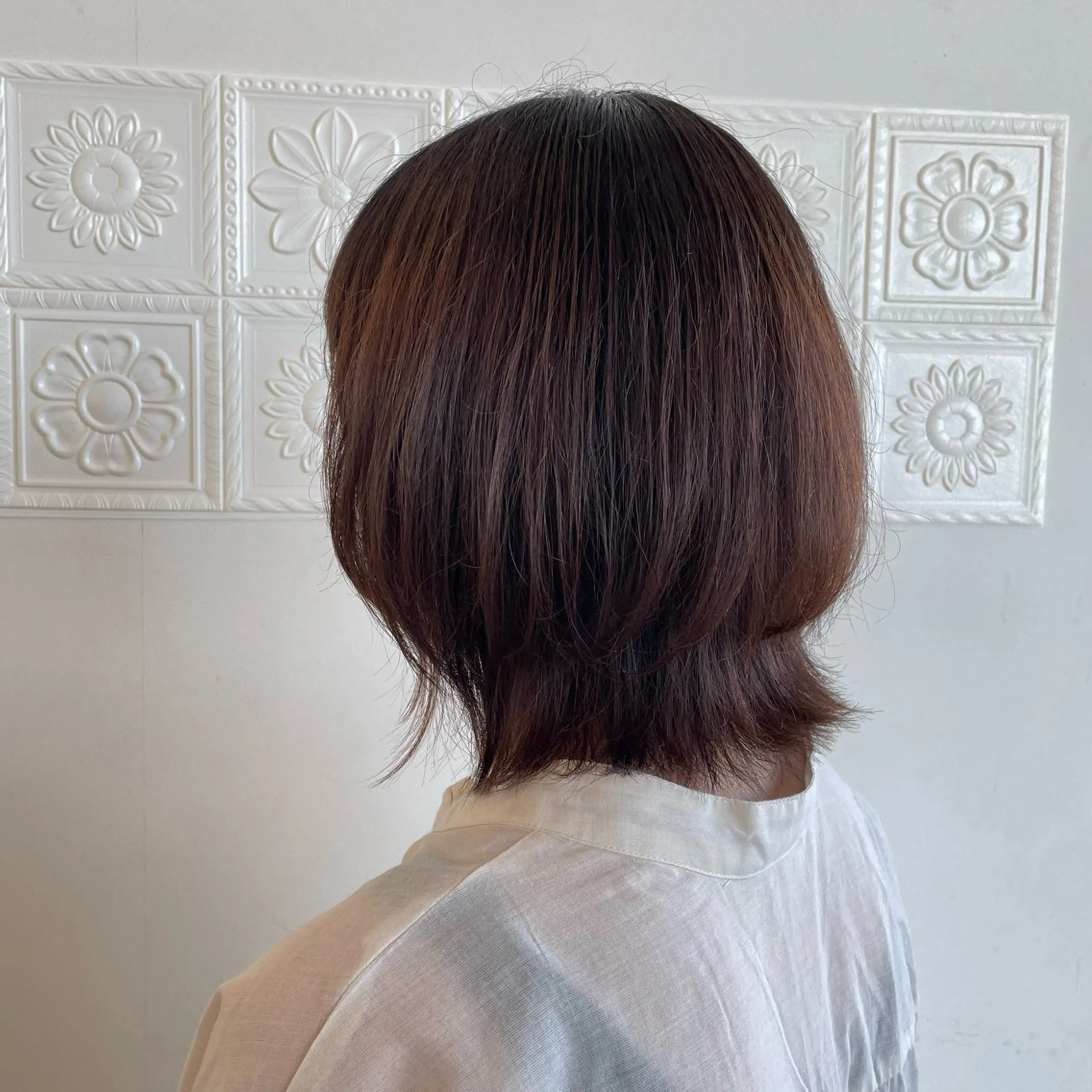 ミディアム カット フィズヘア豊栄店所属・フィズヘア豊栄店 渡邊 亮子のヘアスタイル