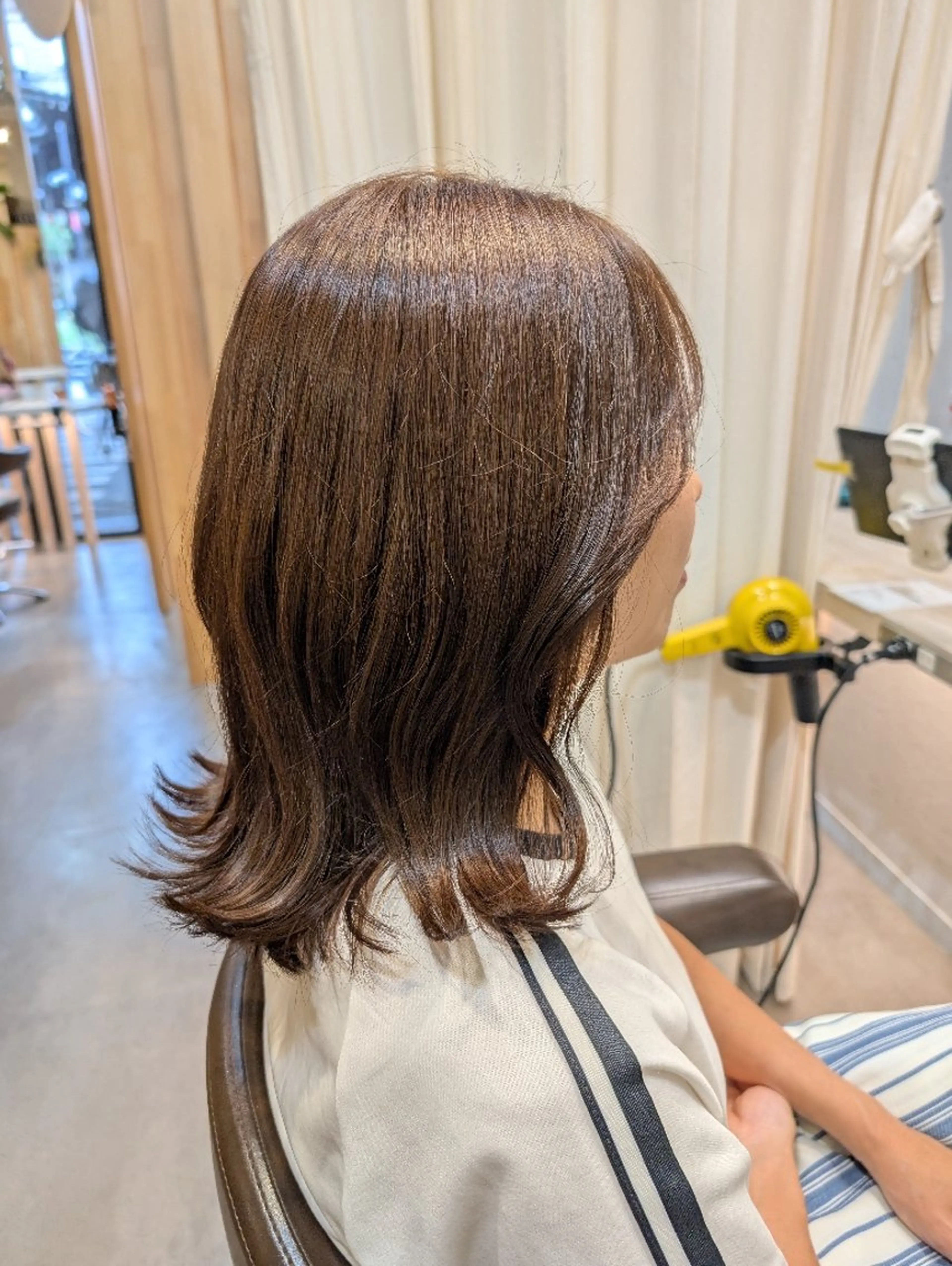 ミディアム カラー ブラウンカラー ラベンダーカラー ヘアカラー トリートメント ヘアセット koto💭 コトのヘアスタイル
