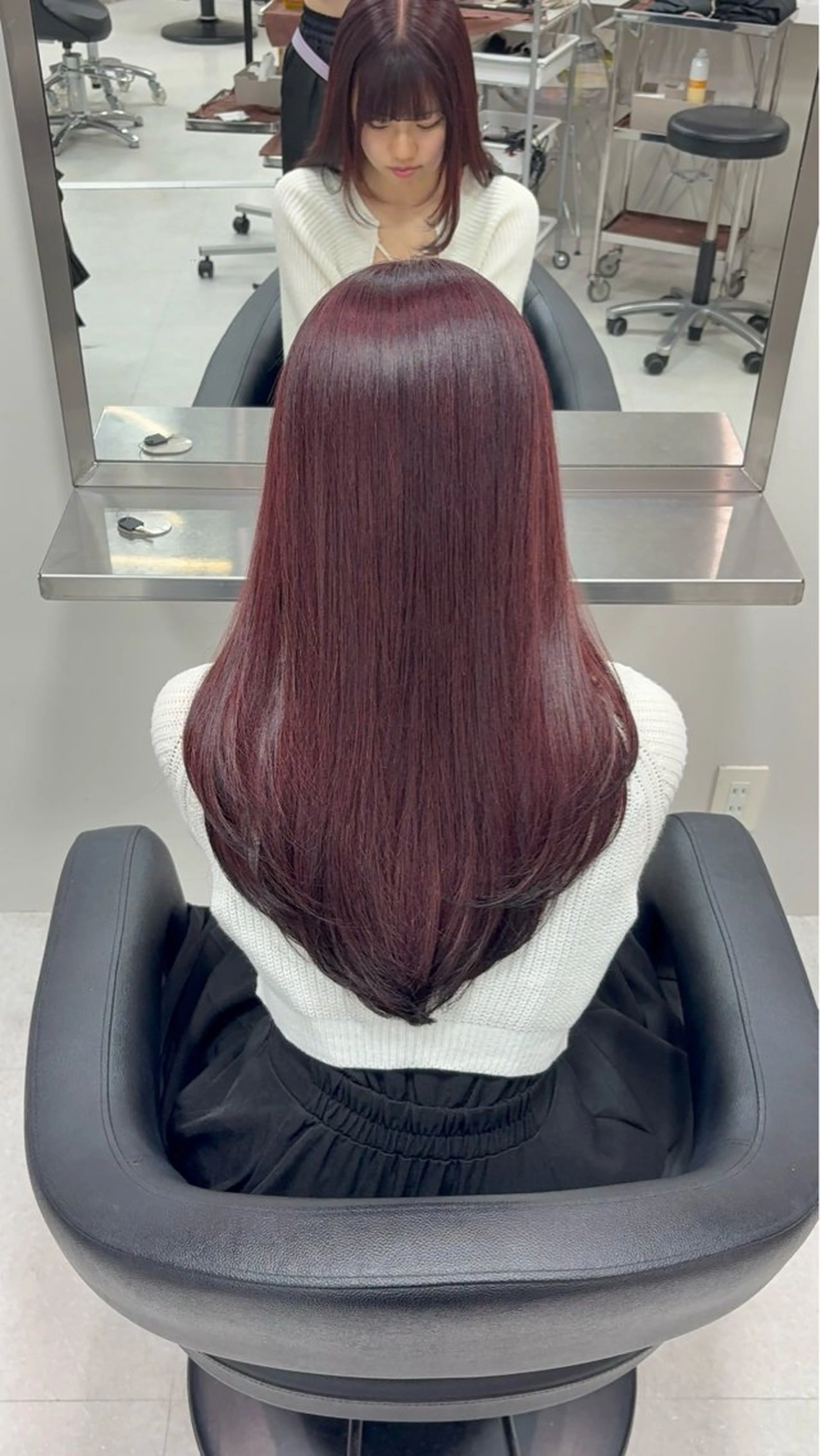 ダブルカラー(ケアブリーチ1回+カラー)+アメイジア2stepトリートメントの写真