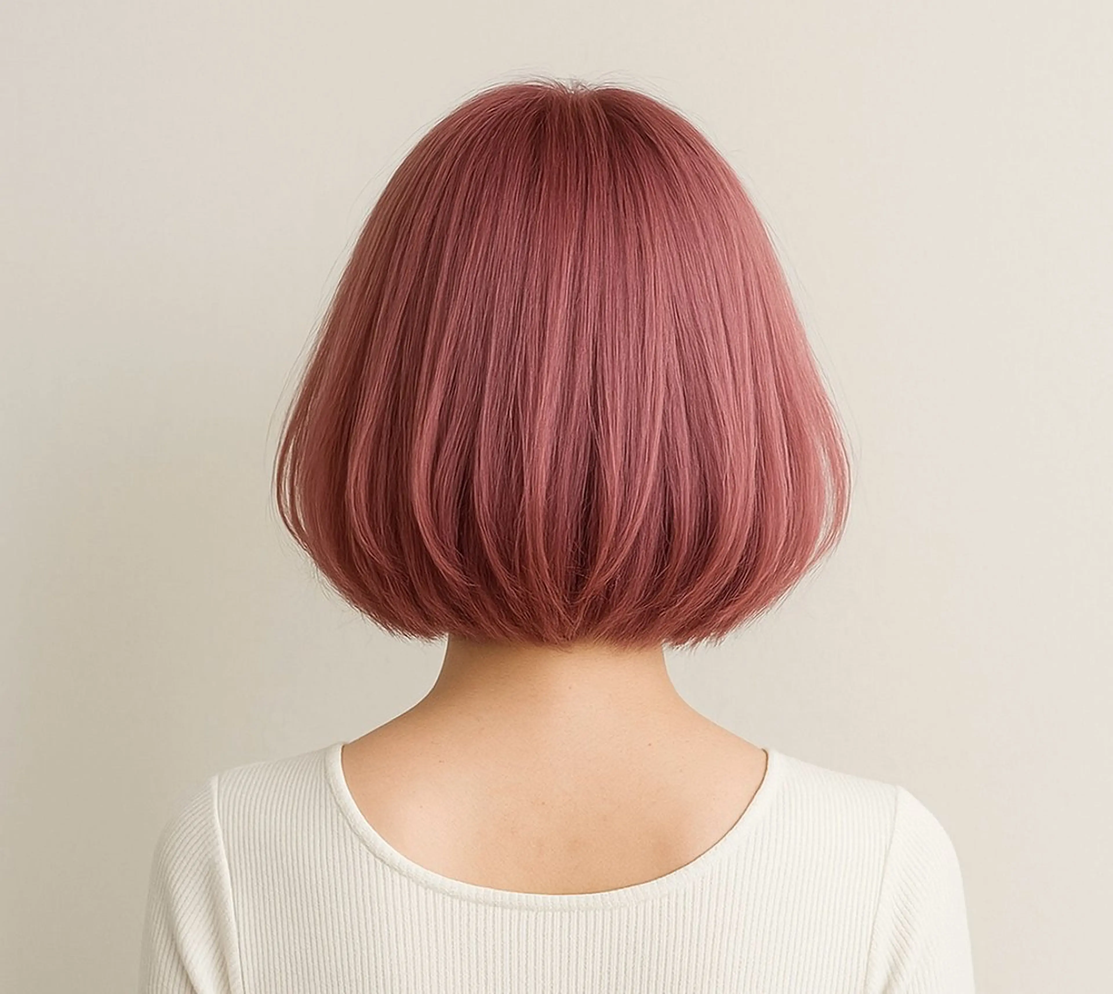 ミディアム カット ヘアカラー トリートメント teddy(テディ)所属・髪質改善 くびれボブ KASHIのヘアスタイル