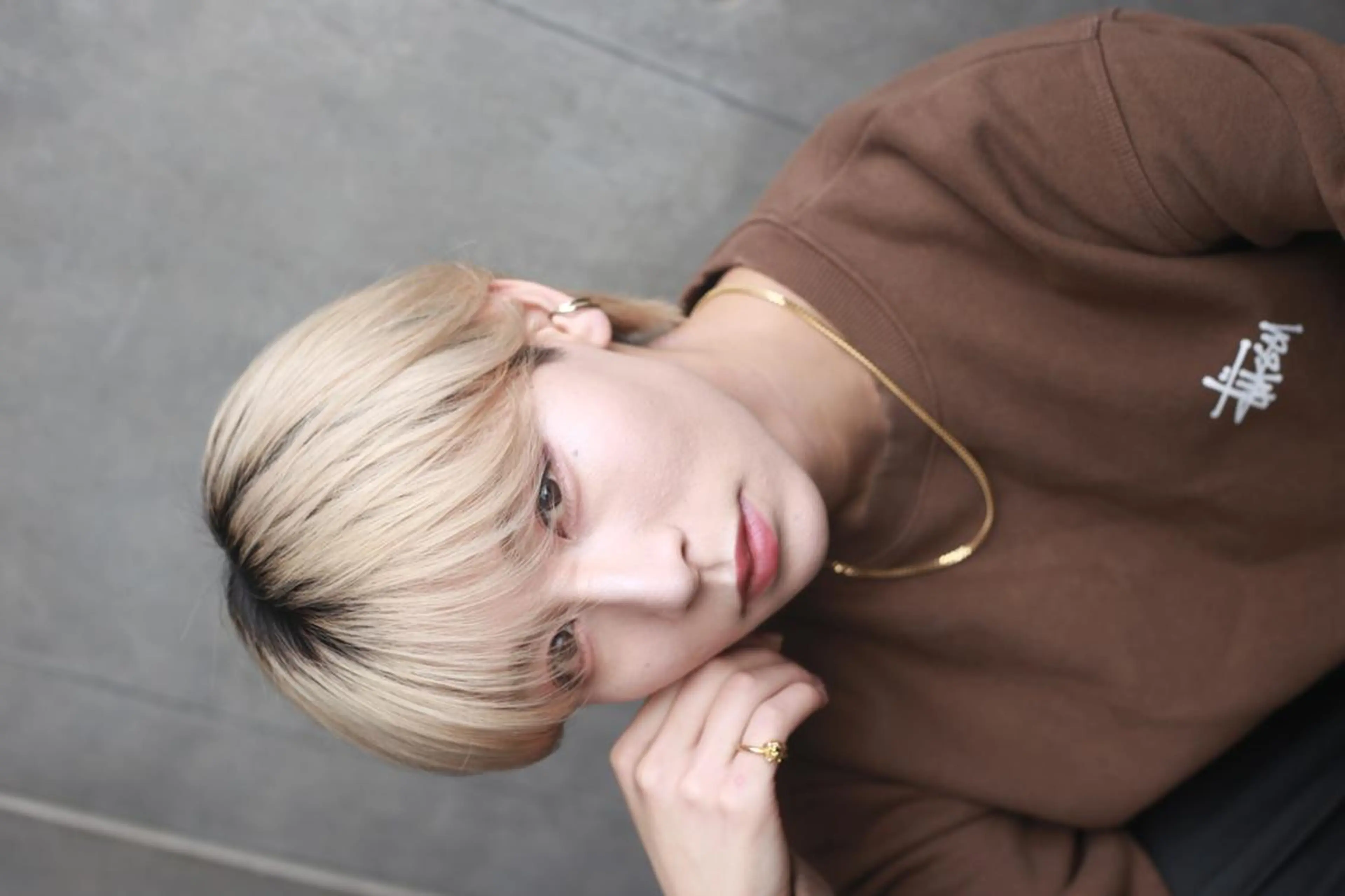 メンズ カット トリートメント ヘッドスパ ヘアセット ケイト🌙 ブリーチカラーのヘアスタイル