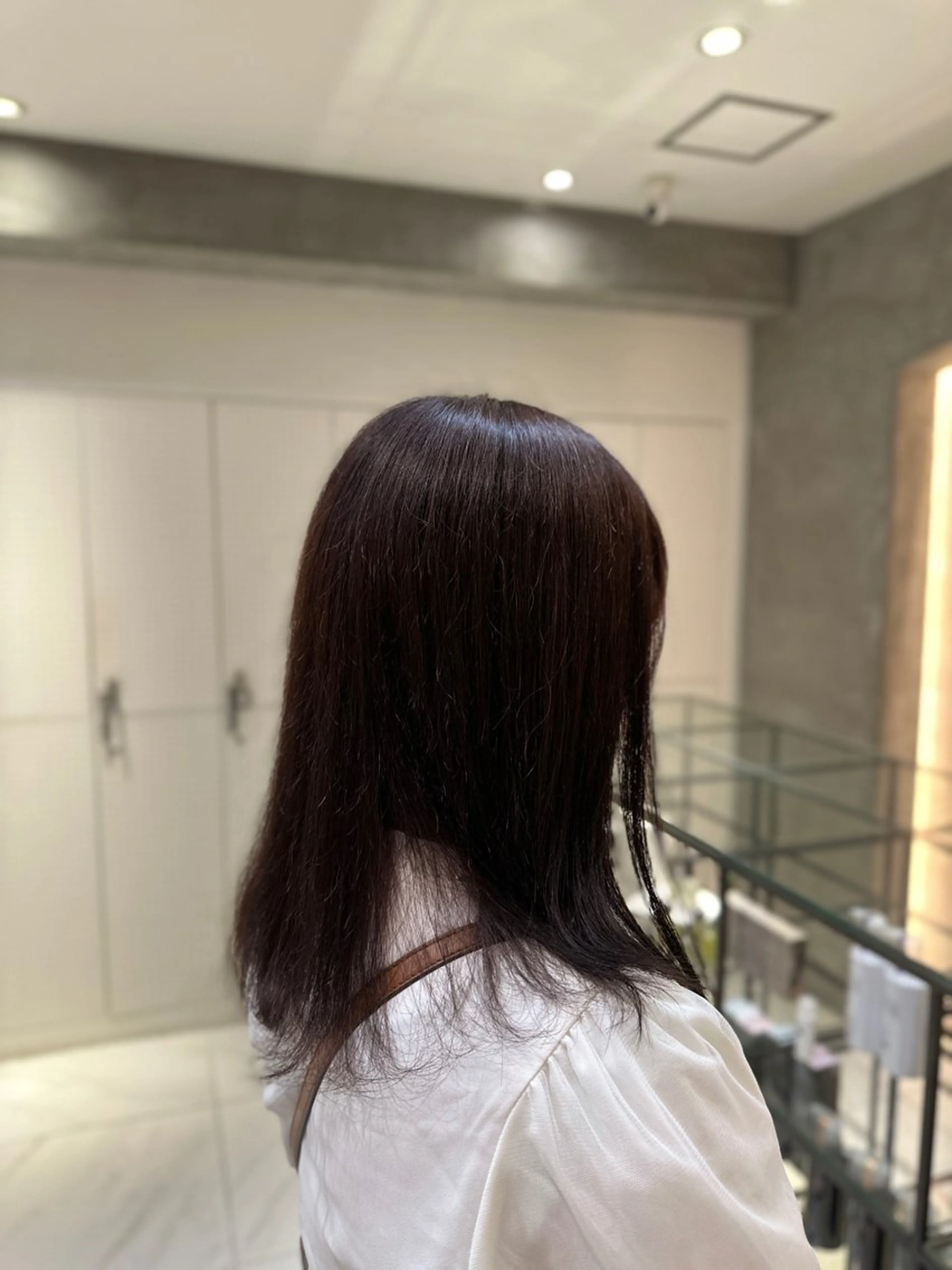 ミディアム カラー ブラウンカラー ラベンダーカラー ラベンダーブラウン 艶ブリーチ/カット kurumi🌼のヘアスタイル
