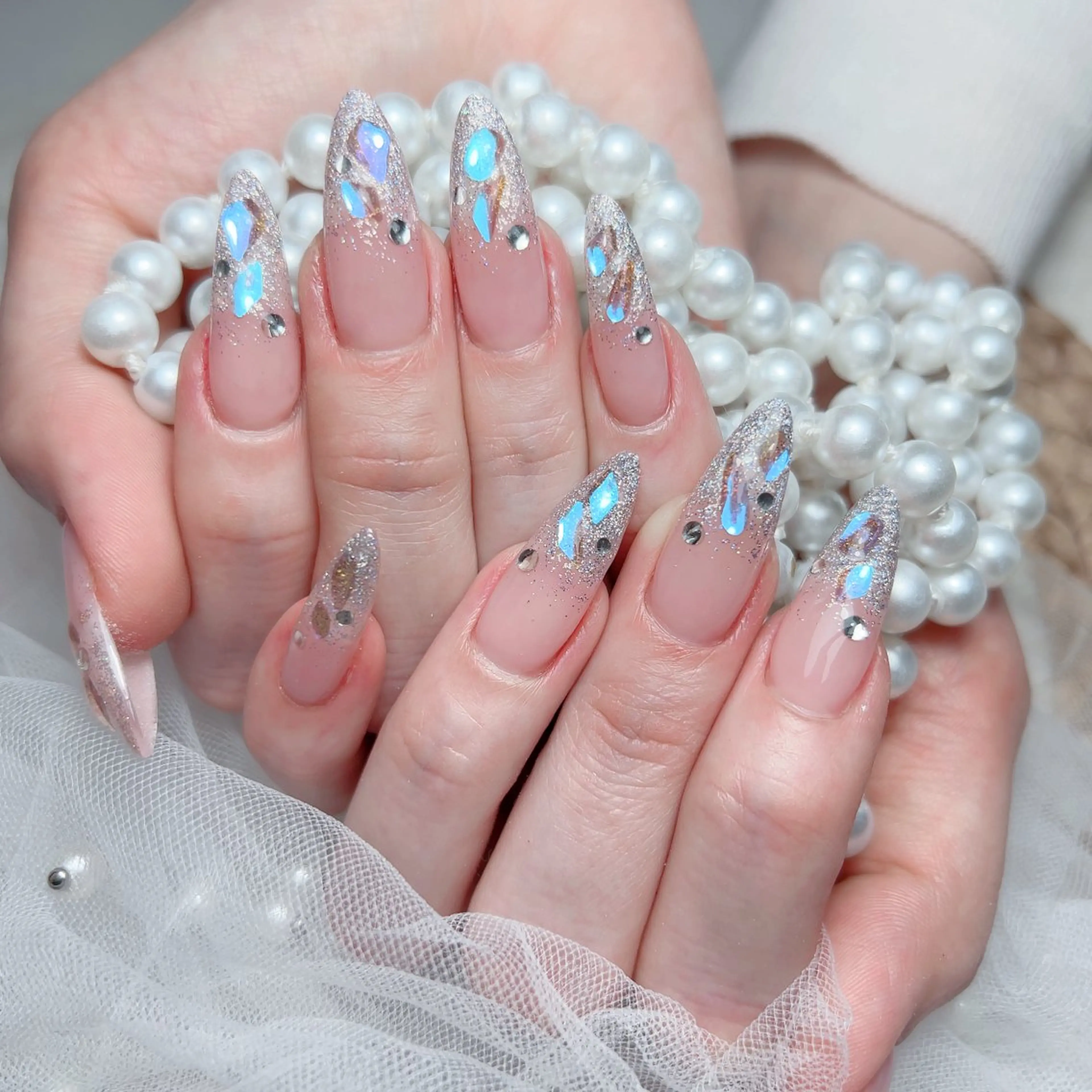 ネイル ハンドネイル M🌷nail 長さだし専門店のネイルデザイン