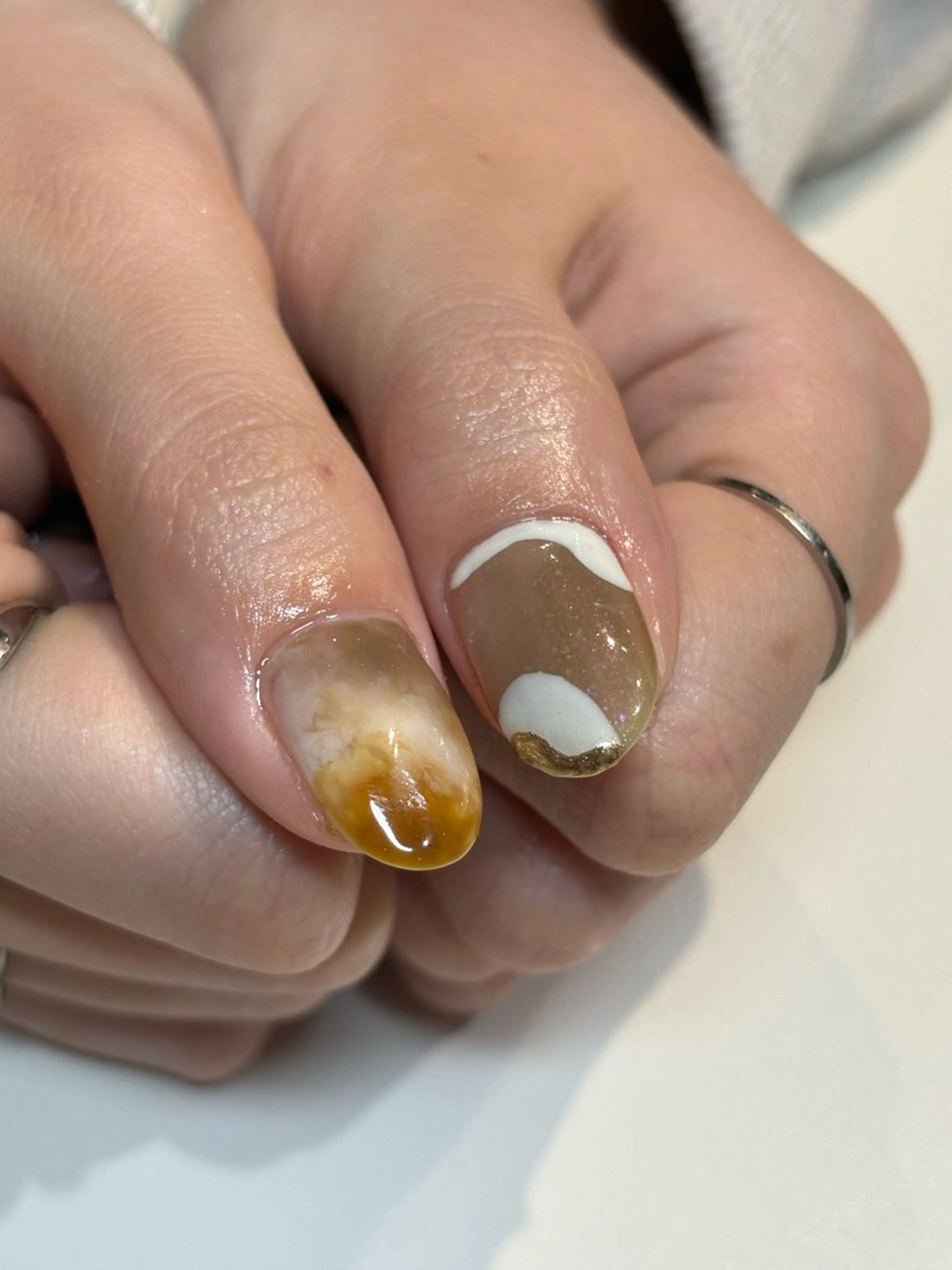 ネイル フットネイル フレンチネイル ジェルネイル グラデーション マグネットネイル ハンドネイル ヘアー.ネイル二刀流 misa🫧のヘアスタイル