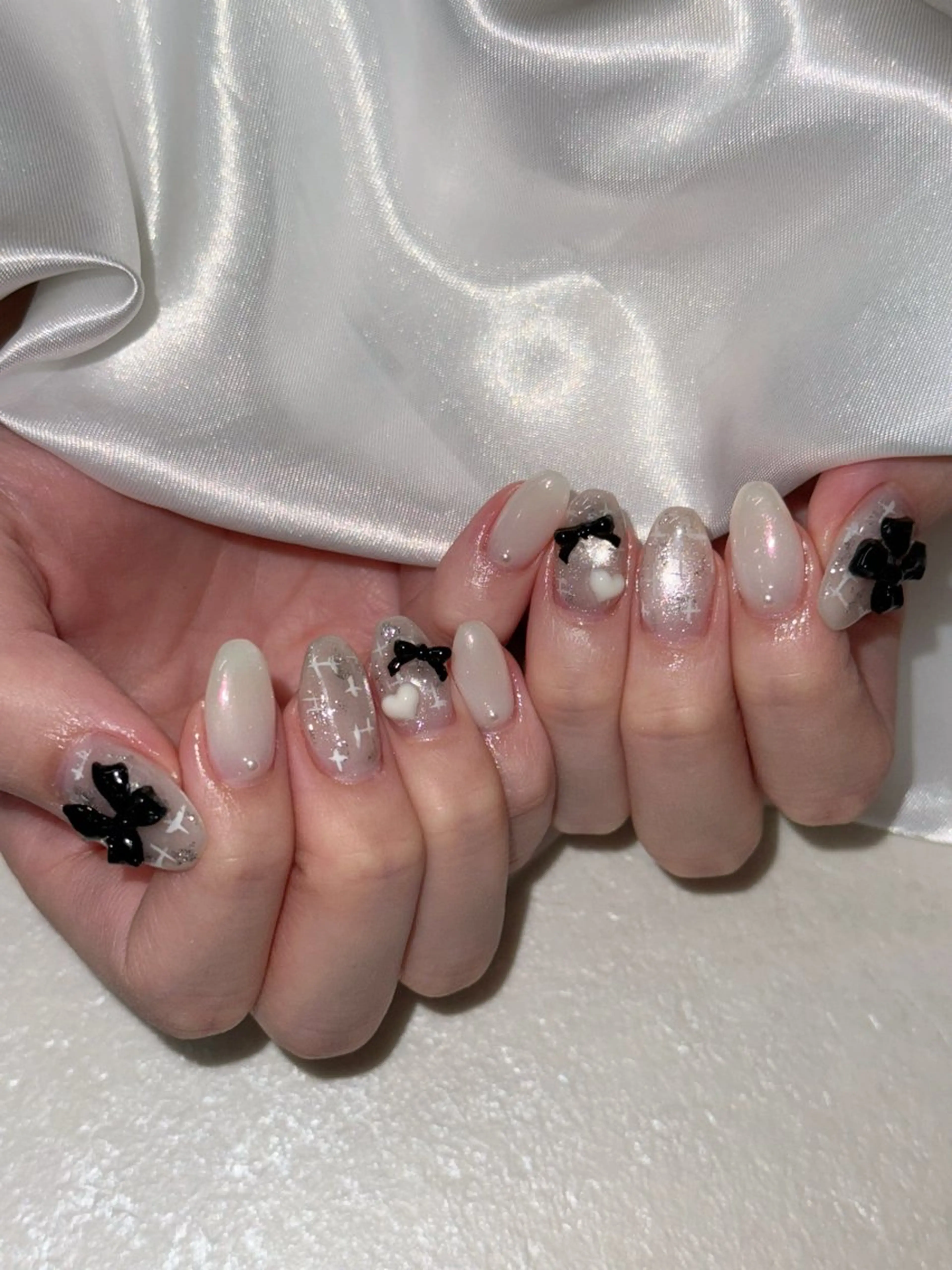 ネイル 持ち込み ハンドネイル Agate miku🎀‧₊のネイルデザイン