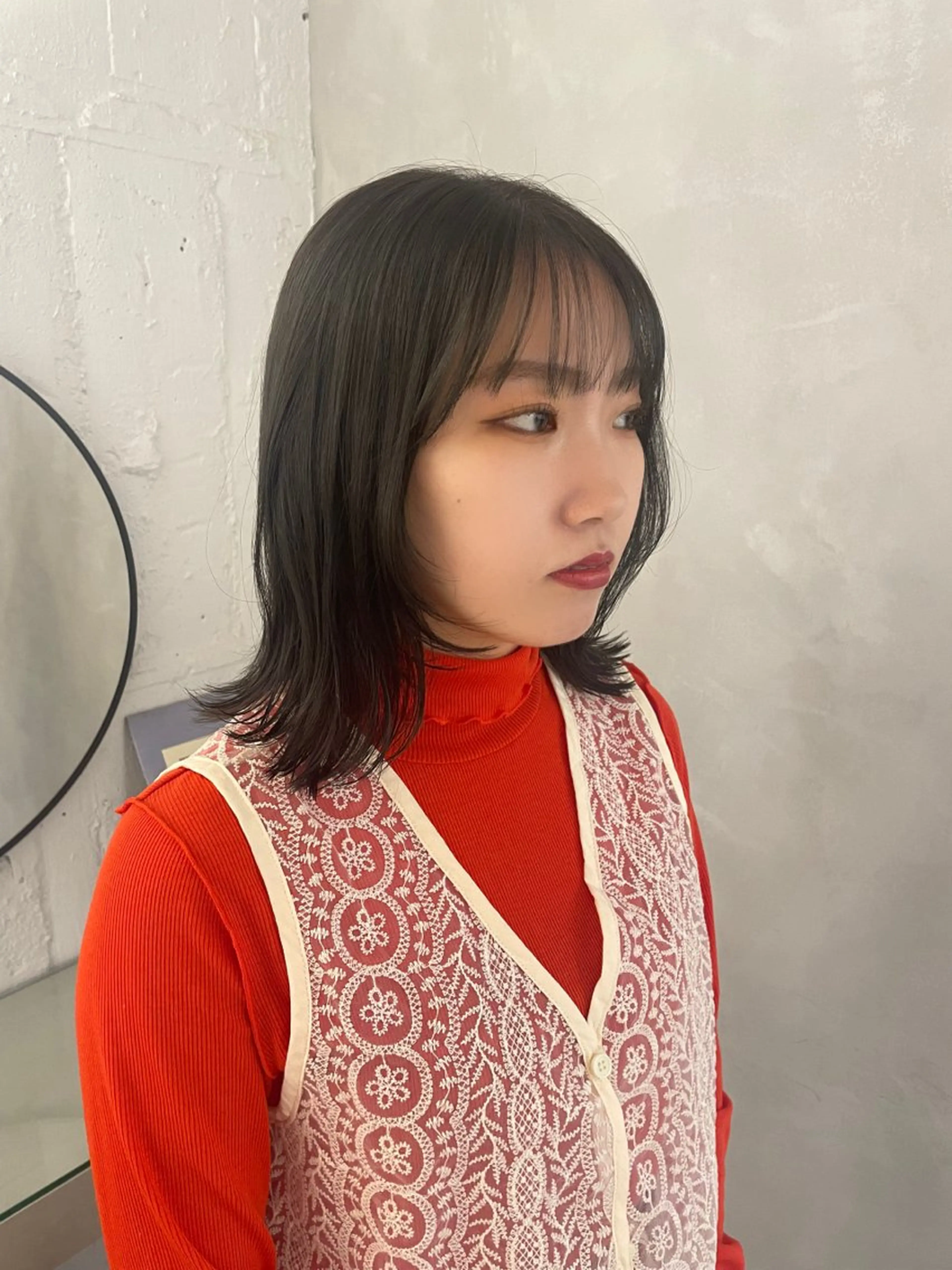 ミディアム カラー さいとう はつねのヘアスタイル