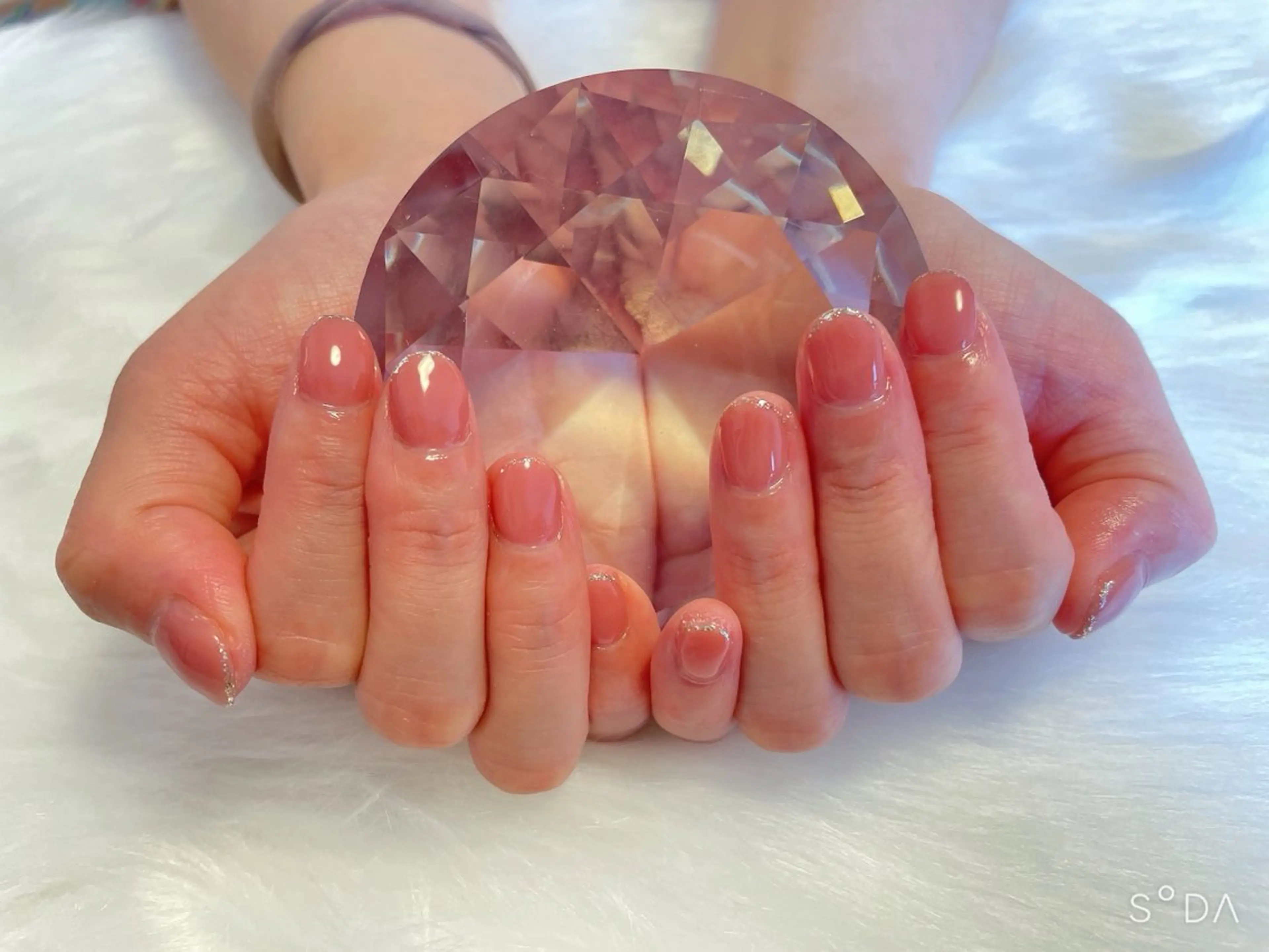 ネイル フレンチネイル ラメ(グリッター) オフィスネイル ハンドネイル Nail salon Betty❤︎のネイルデザイン