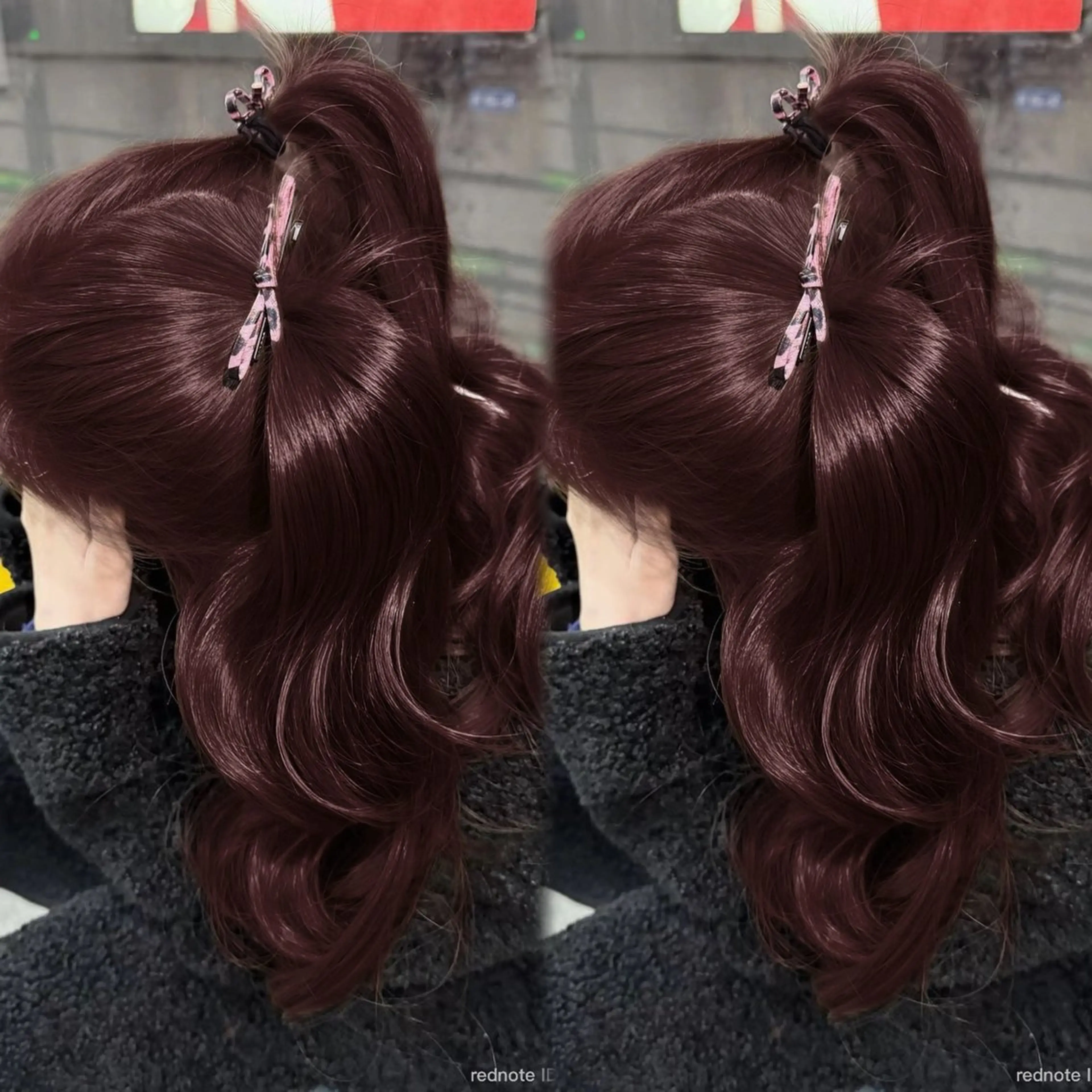 セミロング カット ヘアカラー ヘッドスパ ヘアセット 🍒暖色カラー🍒 YUUNAのヘアスタイル