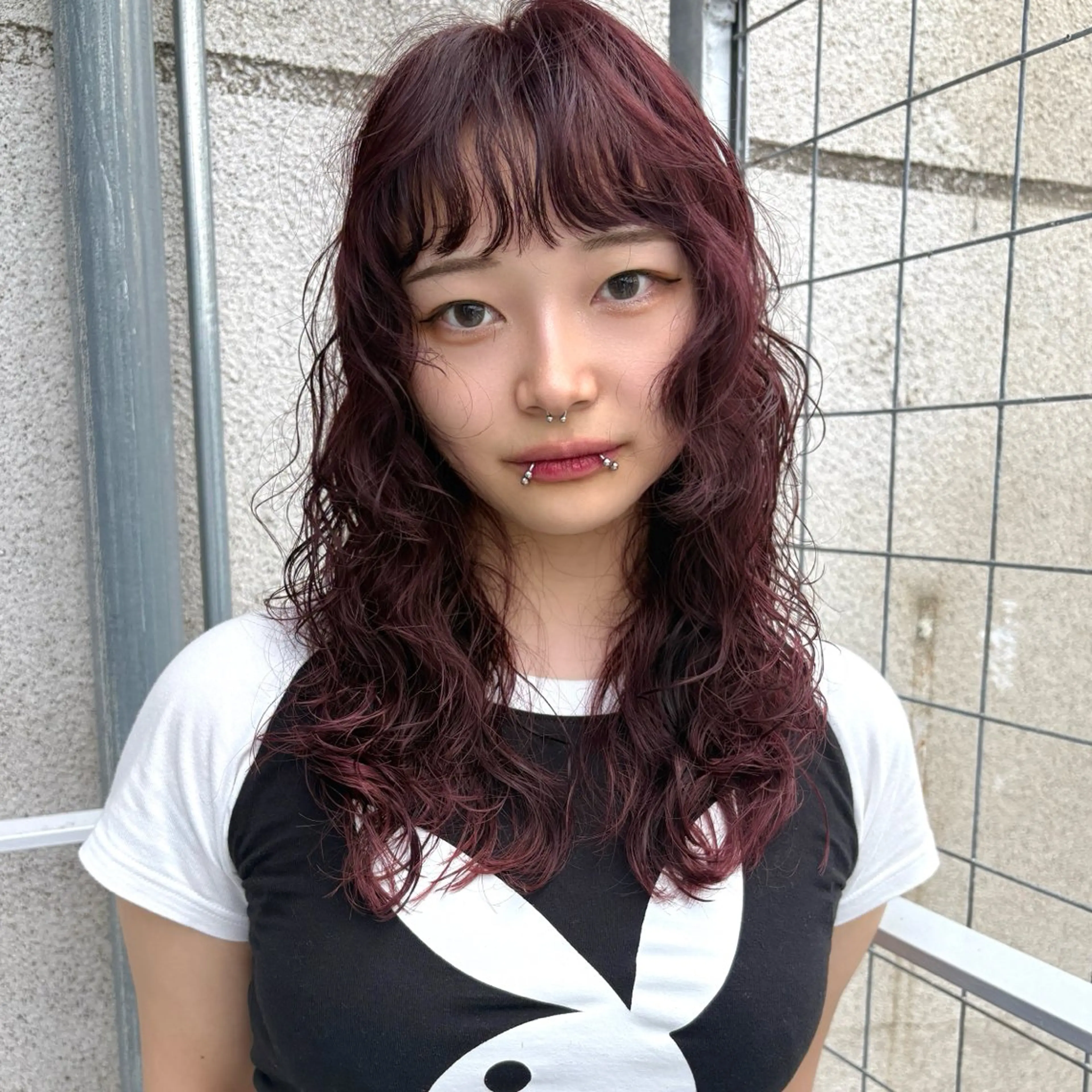 ロング パーマ ロング スパイラルパーマ FBeauty 青山店所属・透明感カラー& 外国人風パーマのヘアスタイル