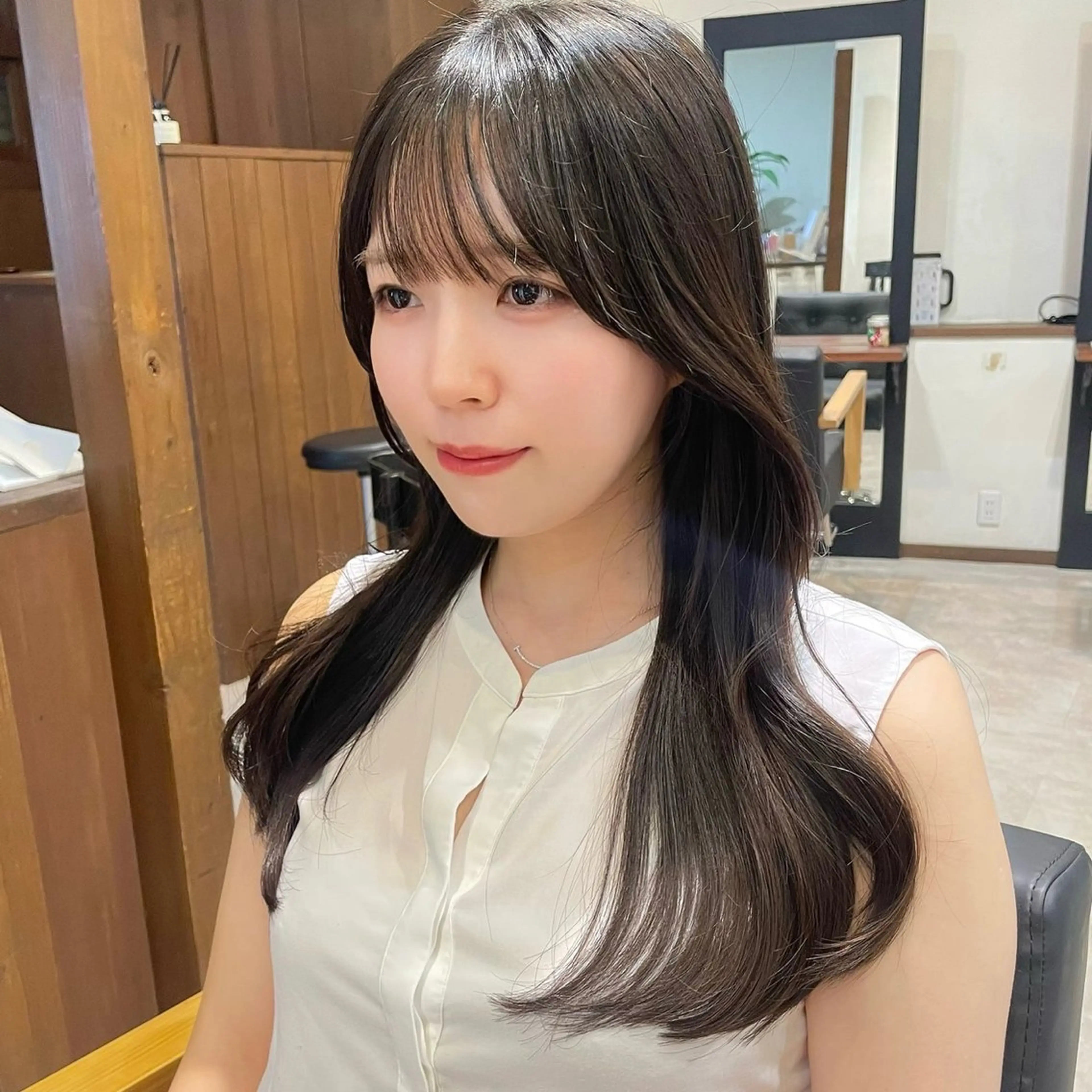 【韓国風レイヤーカット】似合わせ❤️‍🔥💇🏻‍♀️　　《ケアトリートメント付き》　※5センチ以上カットできる方のみの写真