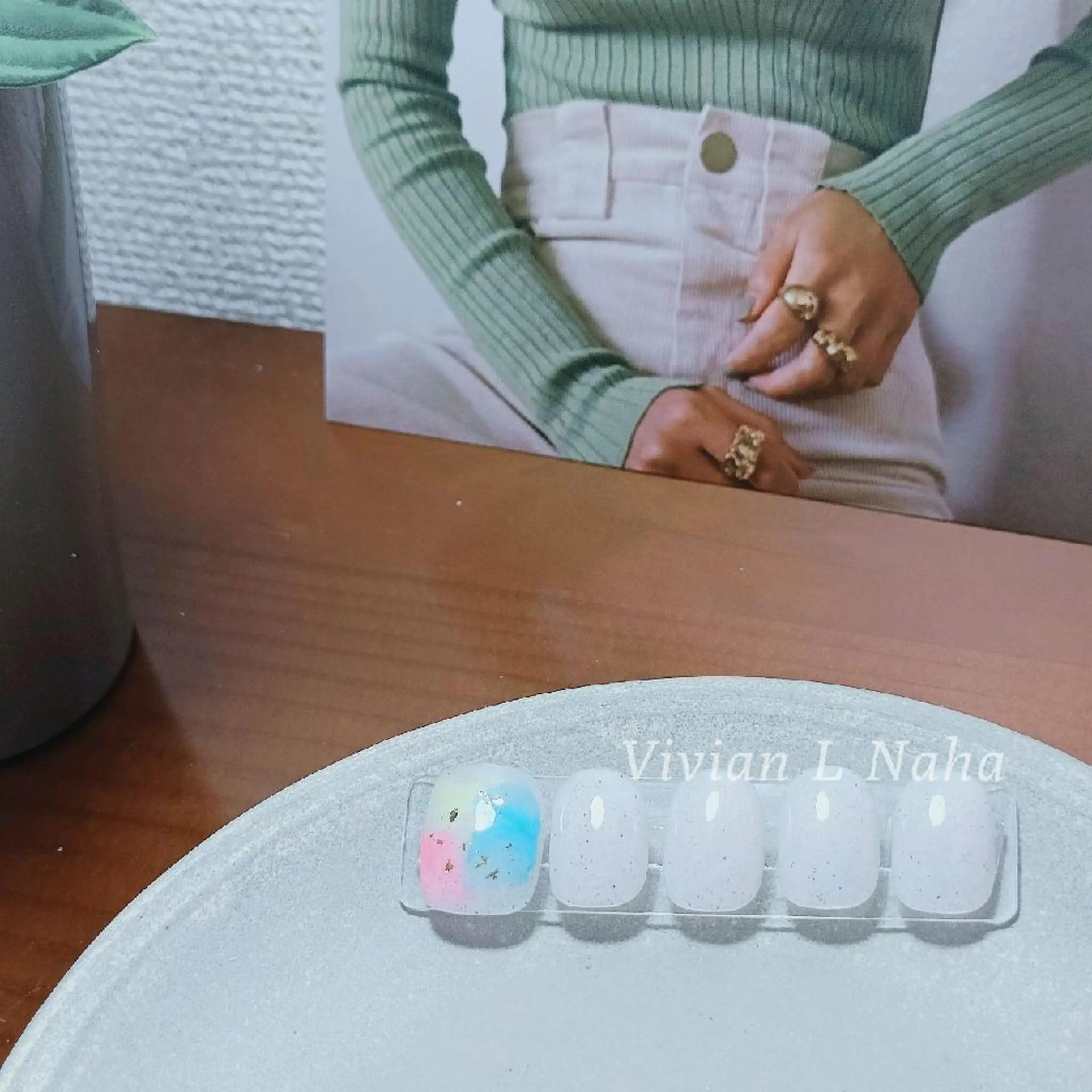 ネイル フットネイル Vivian L Naha  Tia　のネイルデザイン