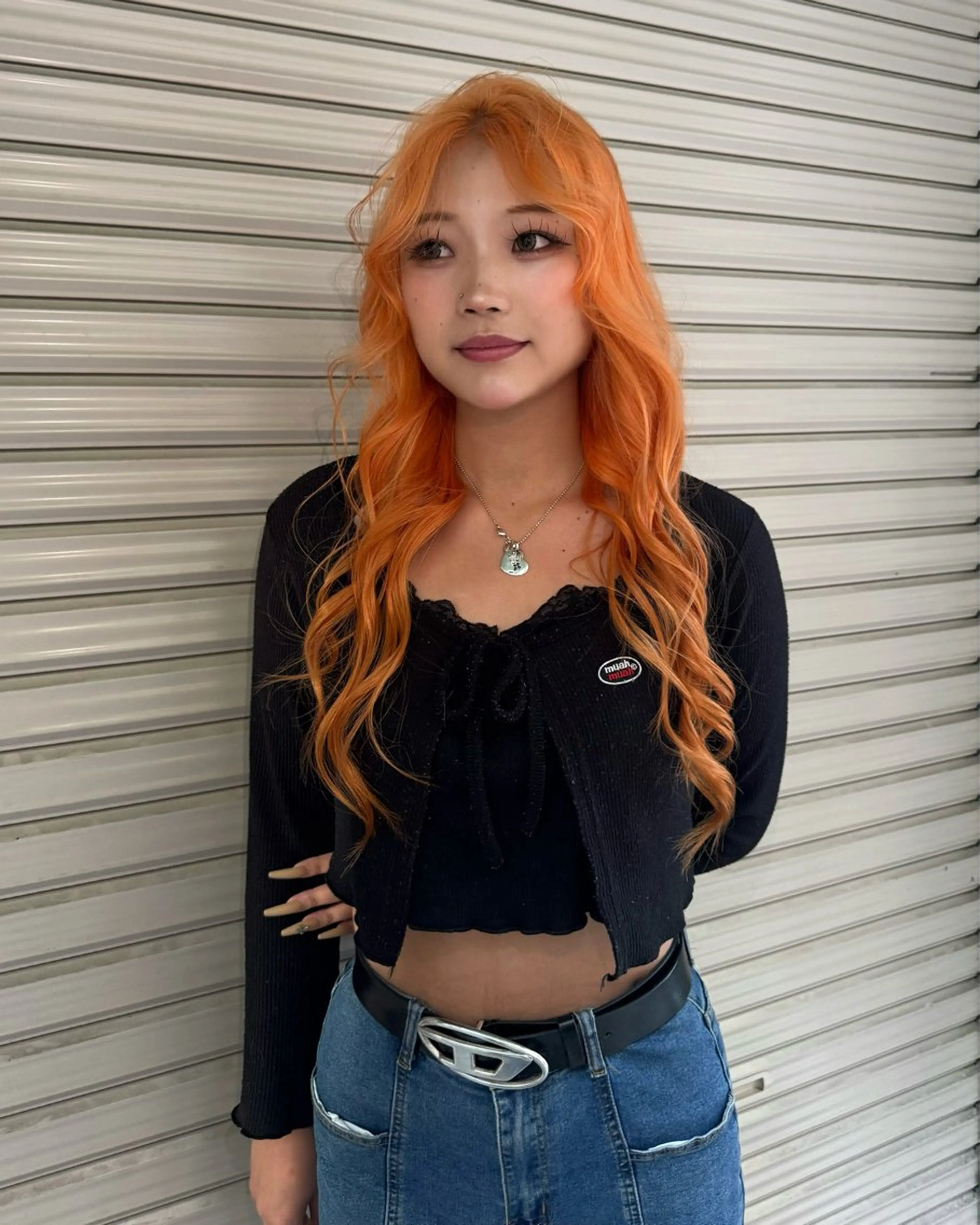 ロング ヘアカラー slit hair miyu🍒ྀིのヘアスタイル