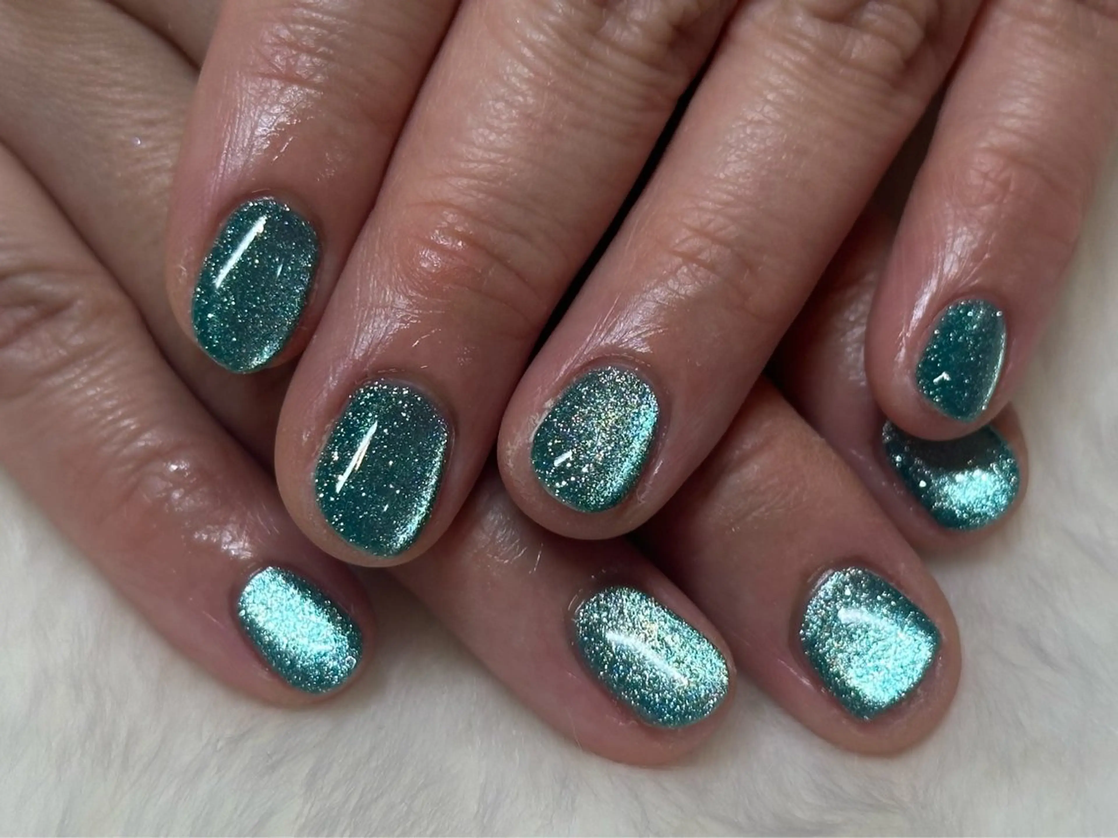 ネイル フラッシュネイル ラメ(グリッター) ハンドネイル gratitude nail　宮永のネイルデザイン