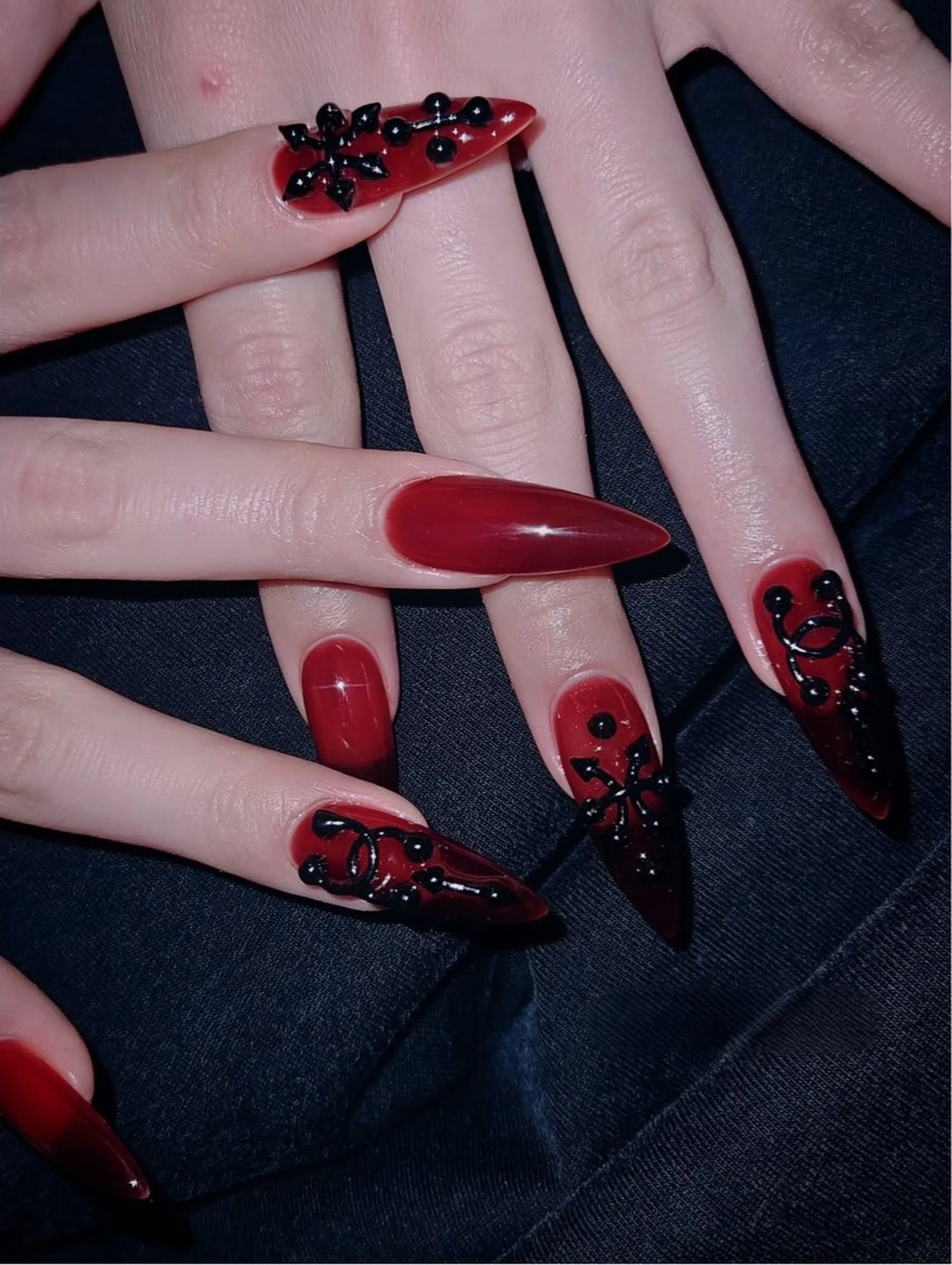 ネイル アニマル柄 オーロラネイル チークネイル フラッシュネイル ジェルネイル ハンドネイル Lina所属・Lina Nail Salonのネイルデザイン