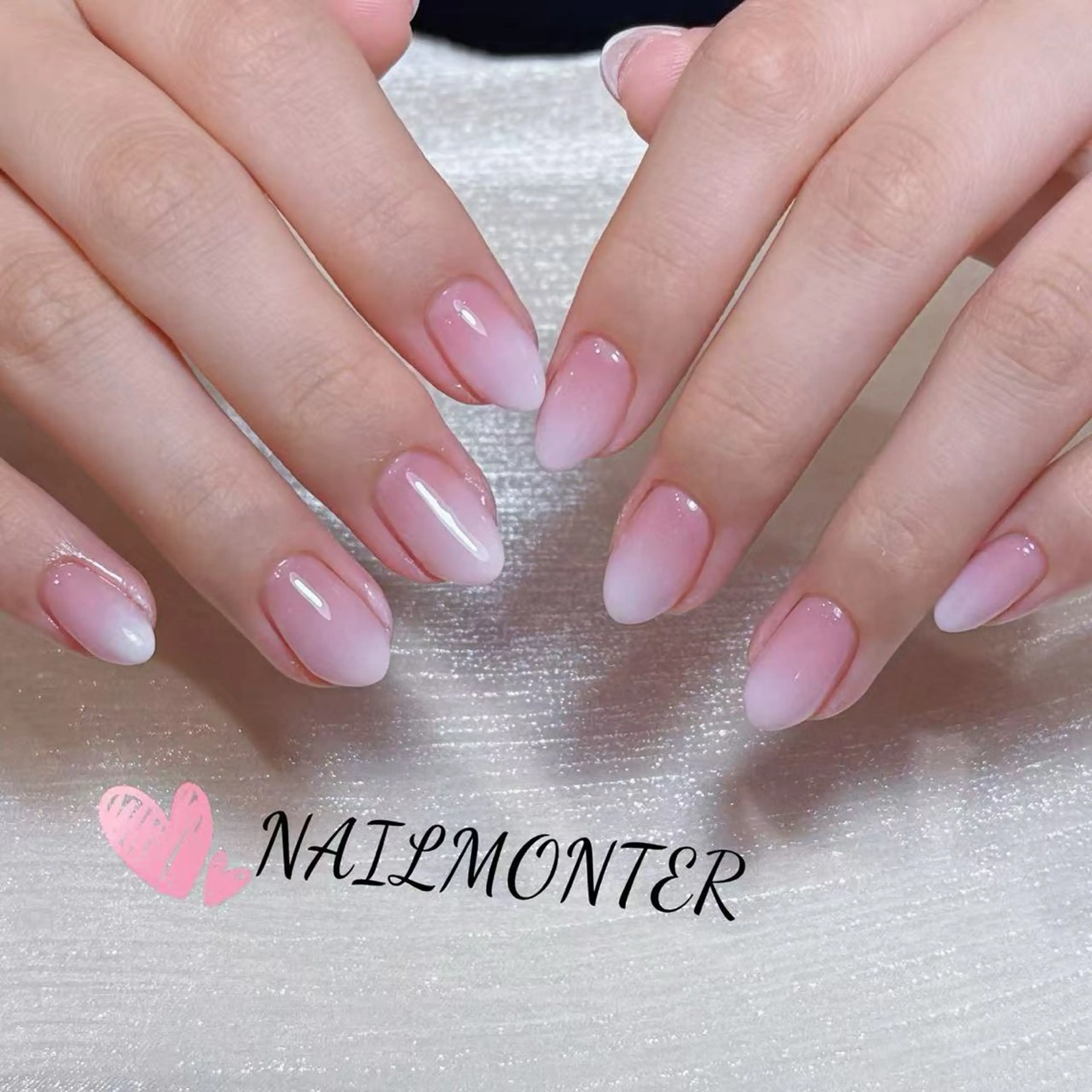 ❤️‍🔥🎀HAND🎀ベイビーブーマーオフィスネイル🎁ストーン10個ORパーツ2個プレゼント🎁の写真