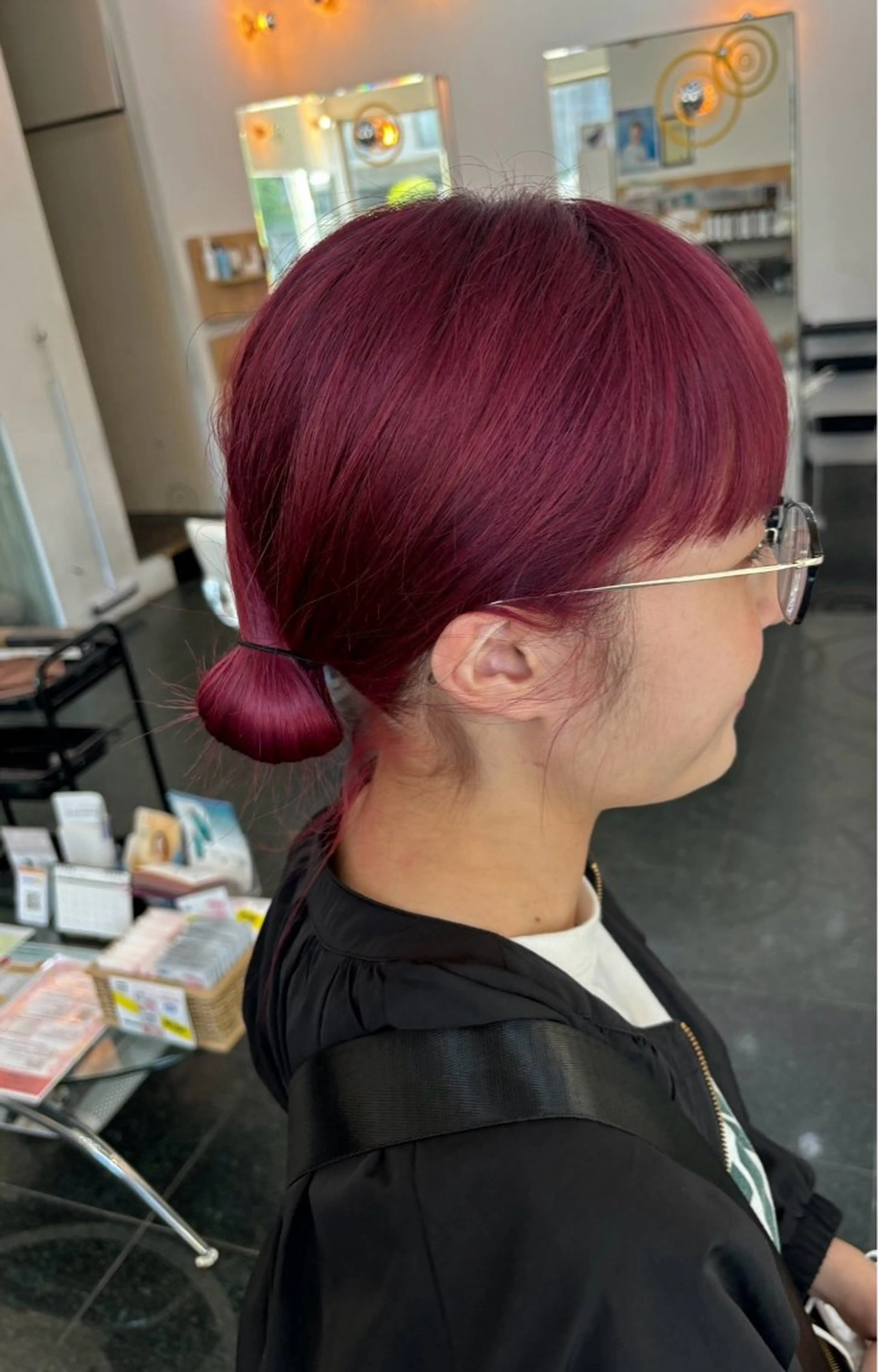 ロング カラー ダブルカラー ピンクカラー レッドカラー 🎀透明感×ちゅるん ピンク🎀ゆきののヘアスタイル