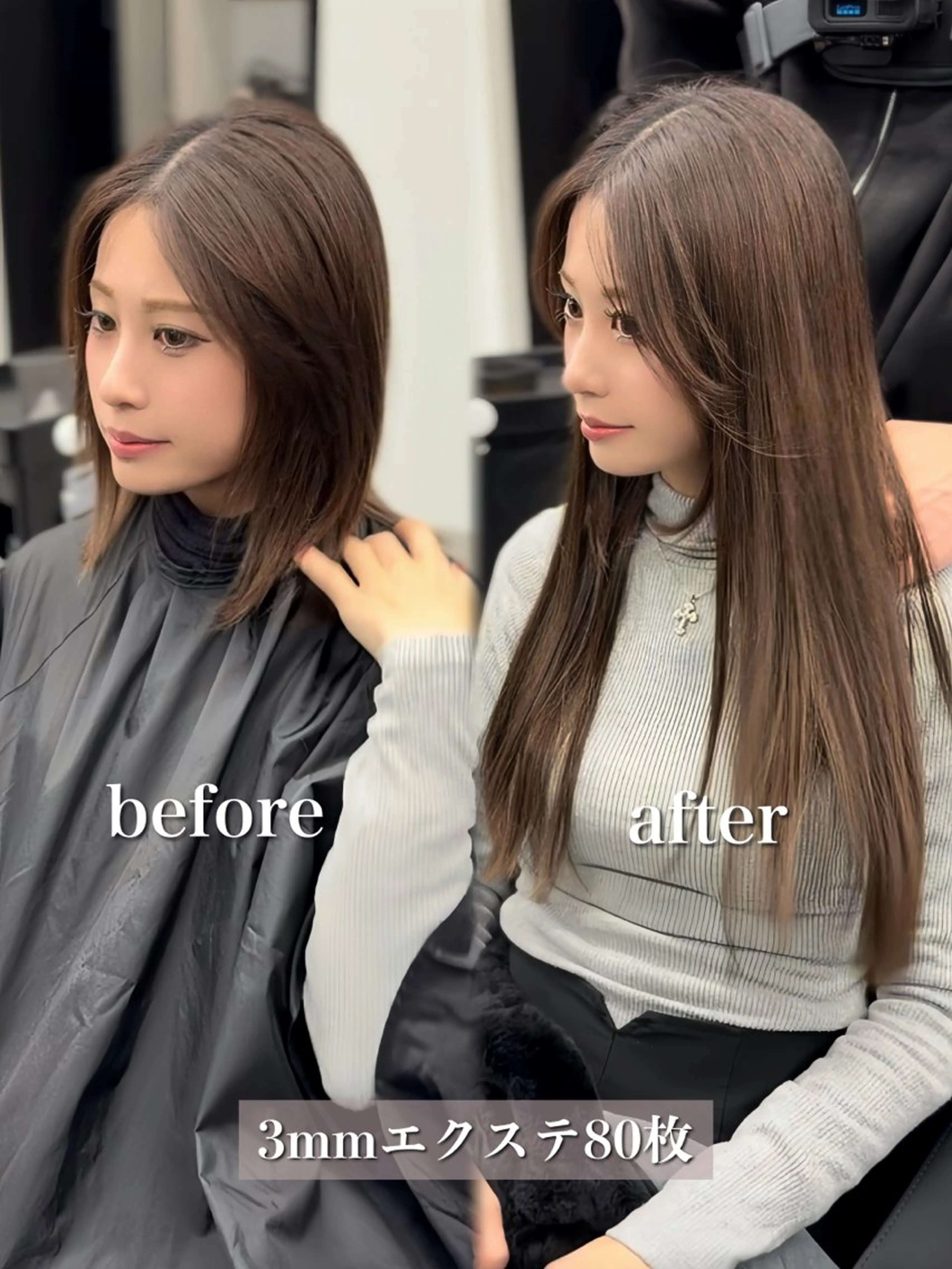 ロング カラー シールエクステ ブリーチ ダブルカラー ハイトーンカラー ブリーチなしカラー カット ヘアカラー エクステ エクステの神様 ▫️原島ユウヤ▫️のヘアスタイル