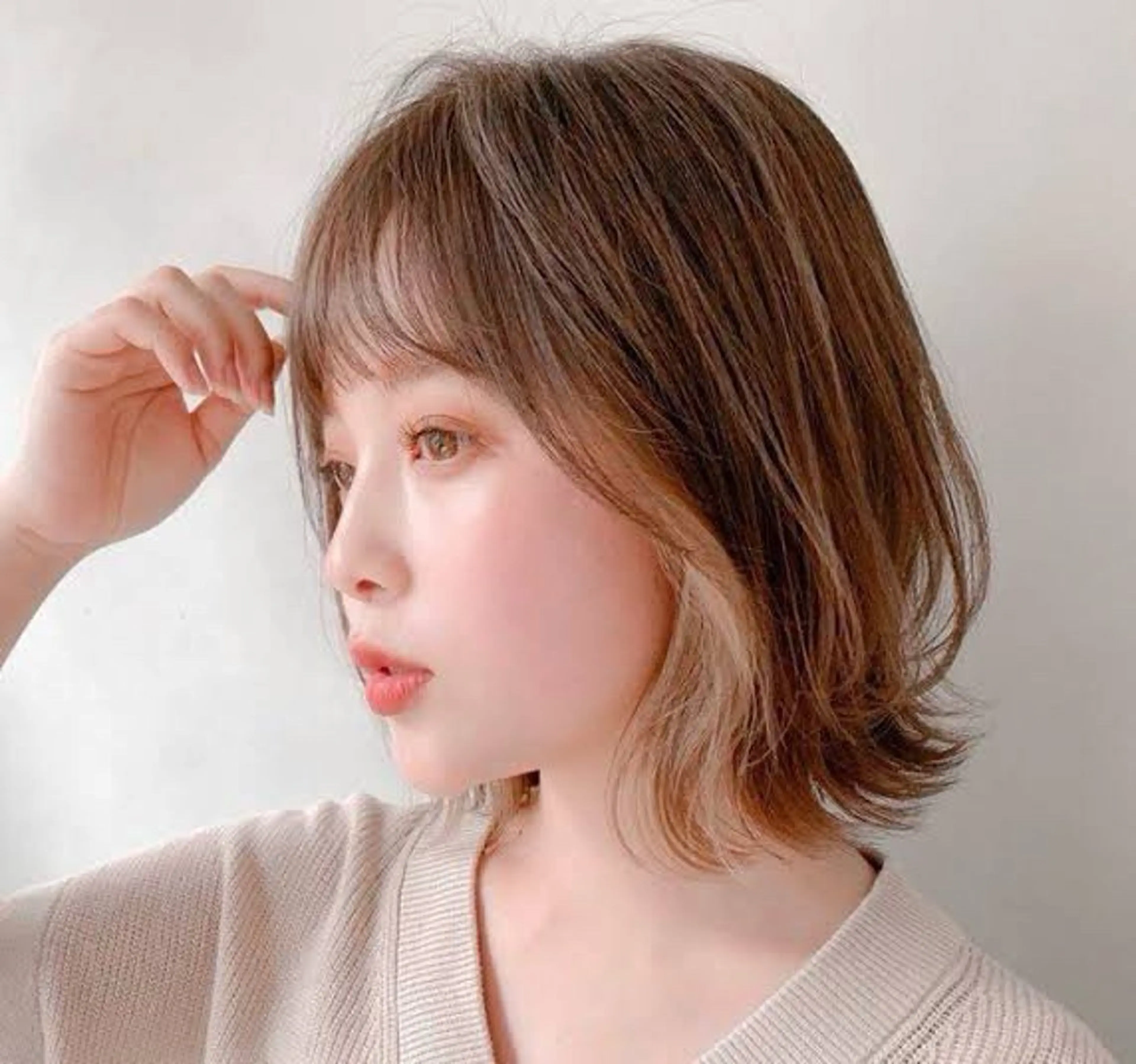 ミディアム Ang　関 貫太郎のヘアスタイル
