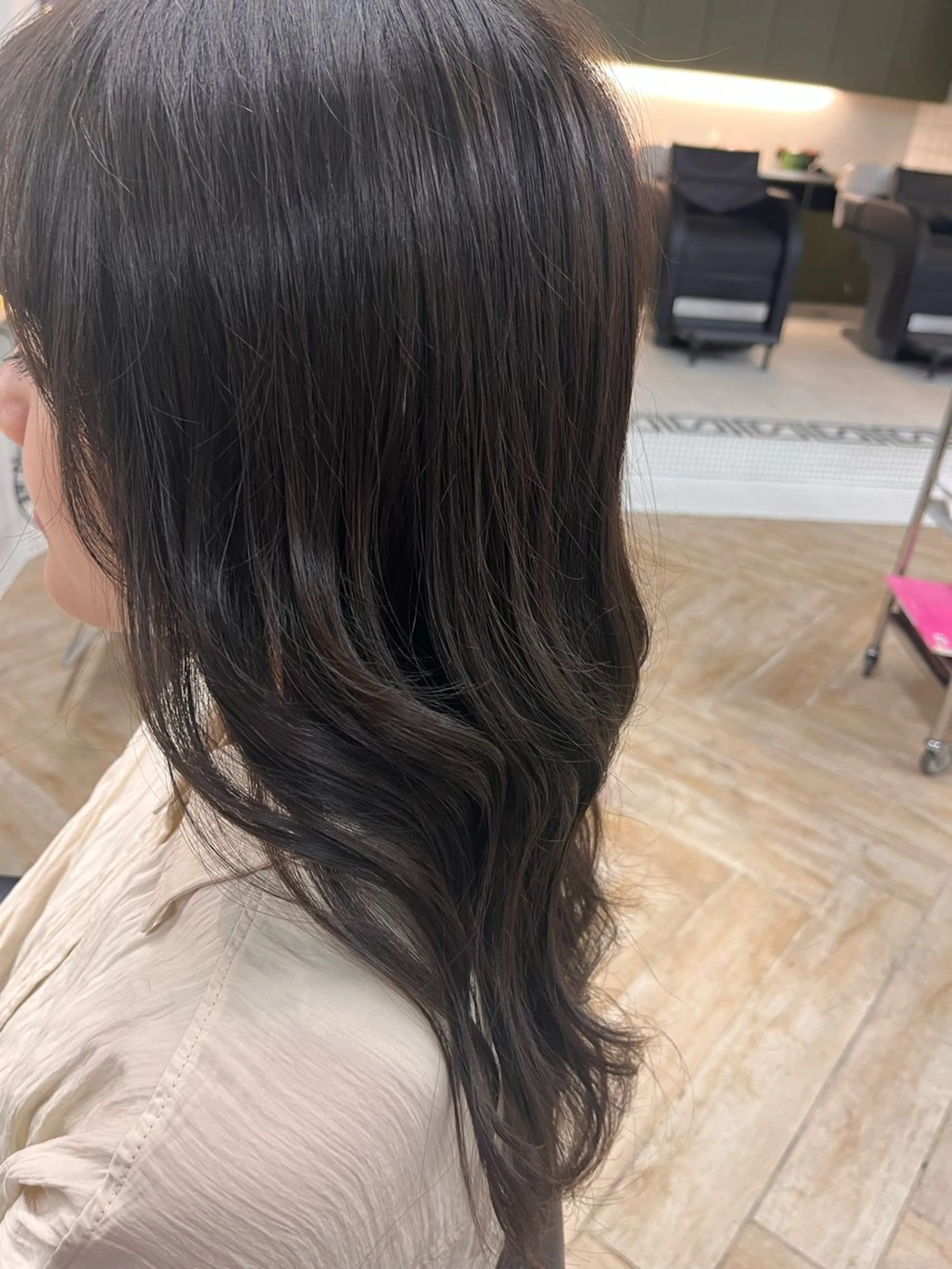 ロング カラー アッシュ LUVISM万代 佐藤里咲/新潟万代のヘアスタイル