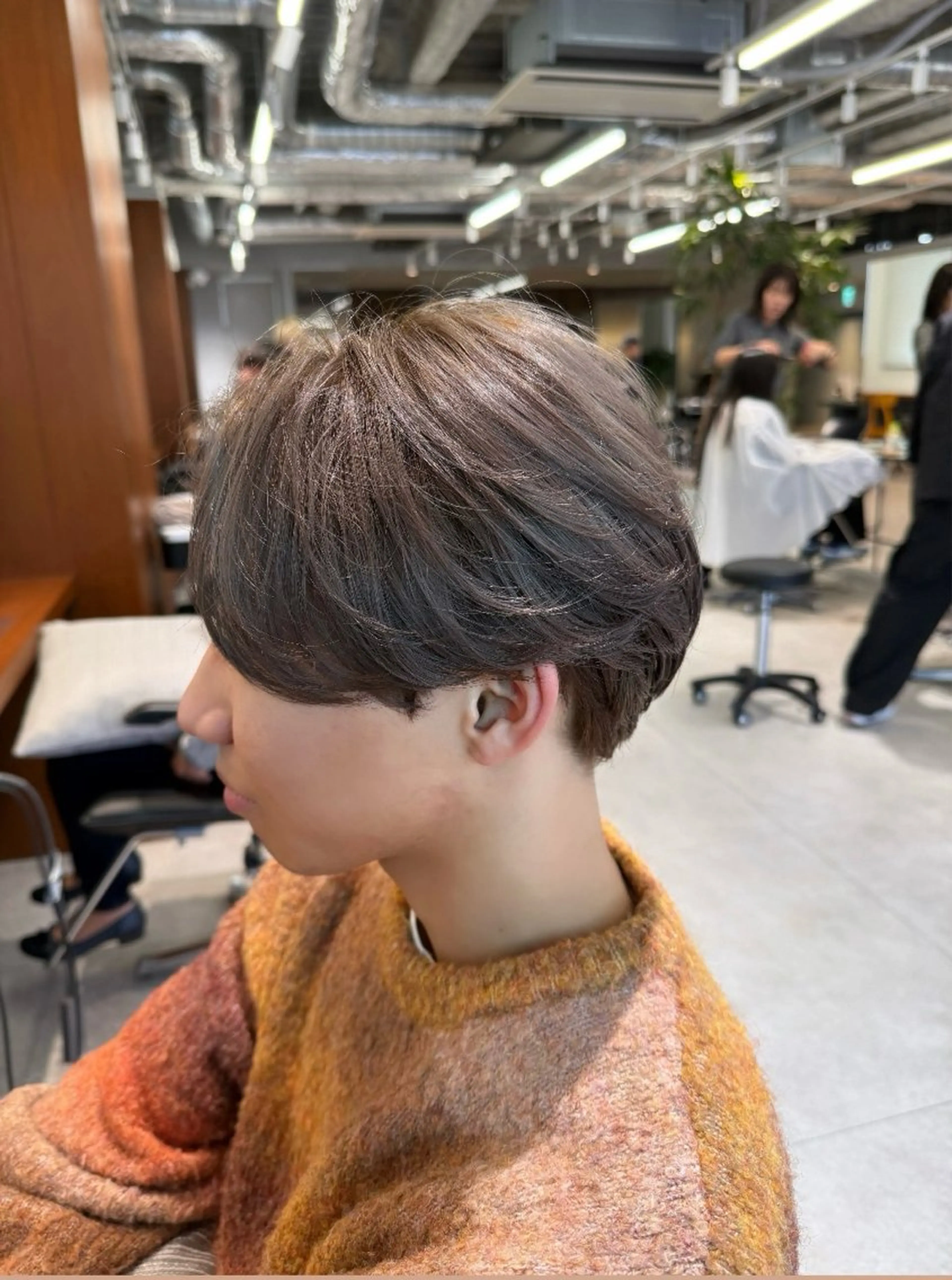 カラー メンズ グレージュ ミルクティーグレージュ hiroki/ FILMSのヘアスタイル