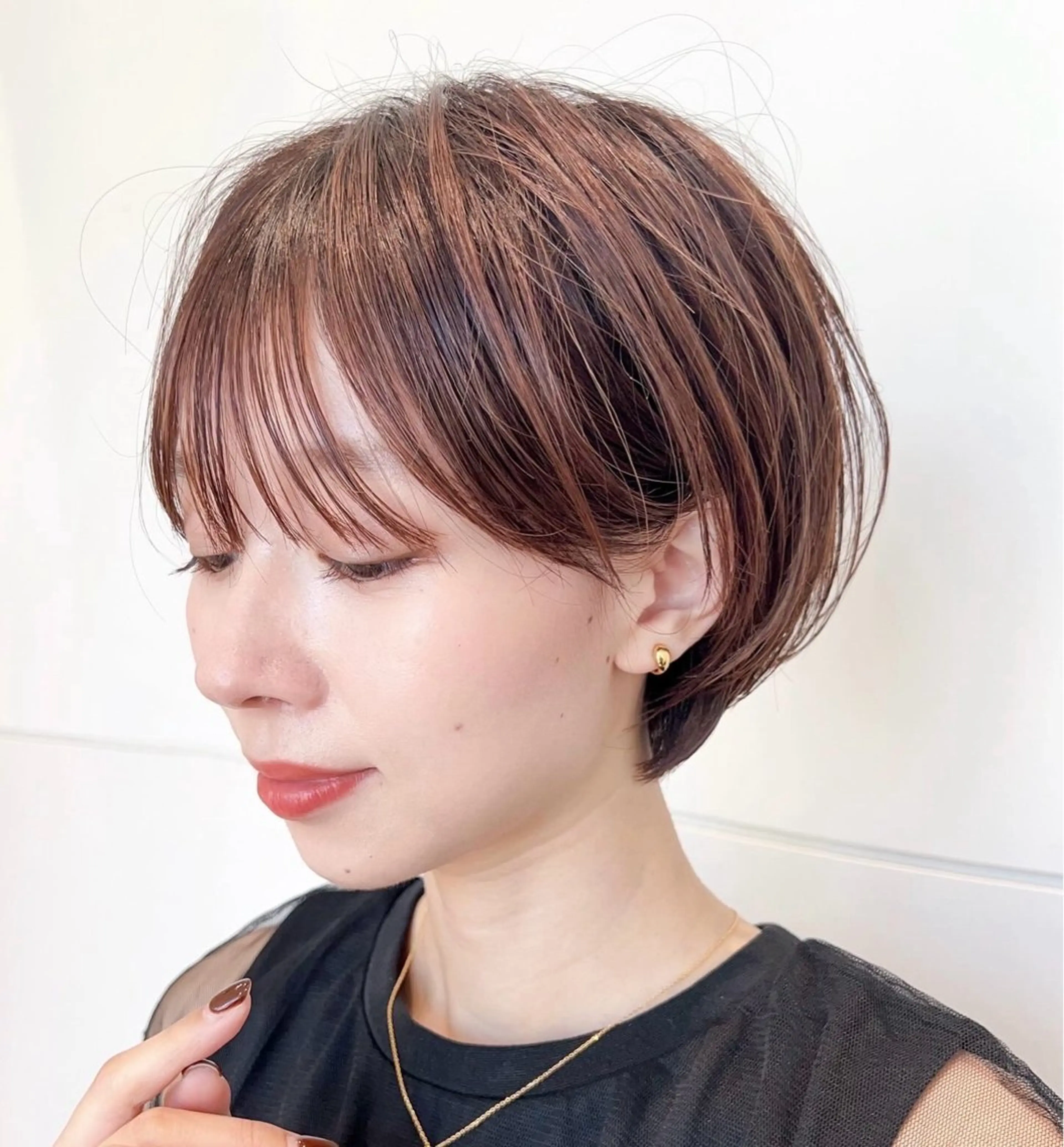 ショート ヘアカラー トリートメント 縮毛矯正 /横山陸人のヘアスタイル