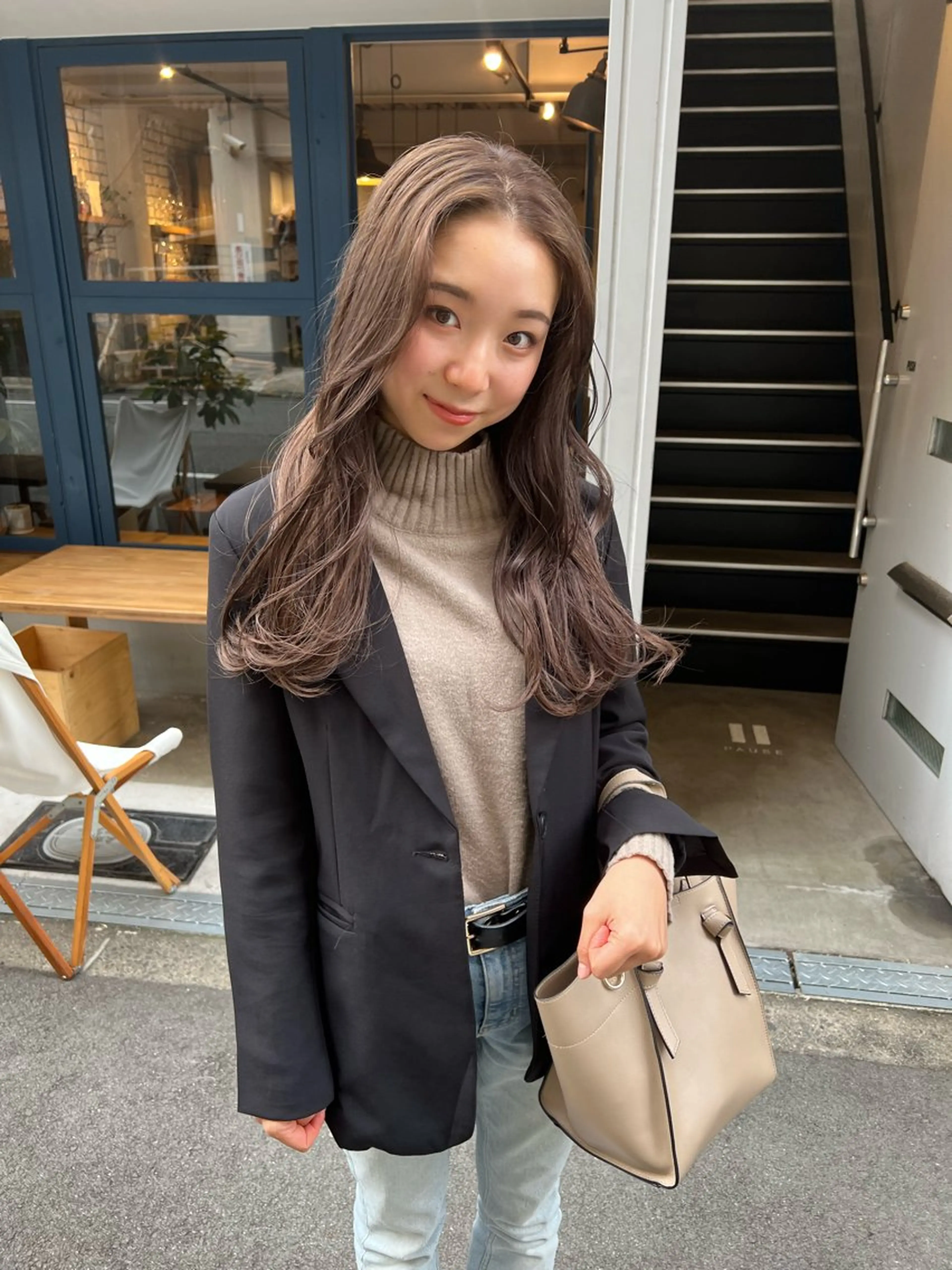 ロング カラー ヘアカラー レイヤーパーマ/ 顔周りカット🎀メイのヘアスタイル
