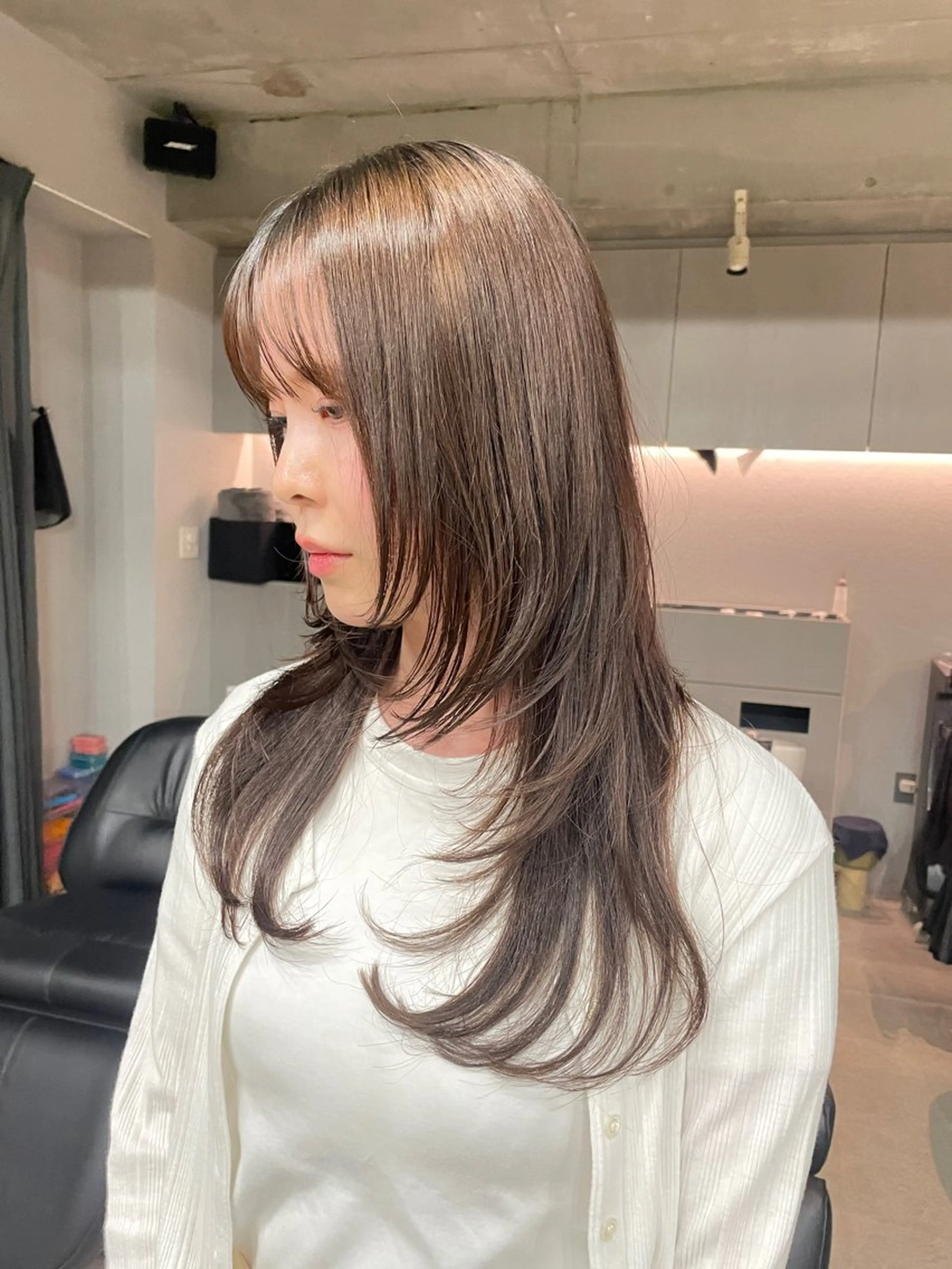 ロング カラー カット ヘアカラー トリートメント 表参道/髪質改善・ 透明感 colorのヘアスタイル