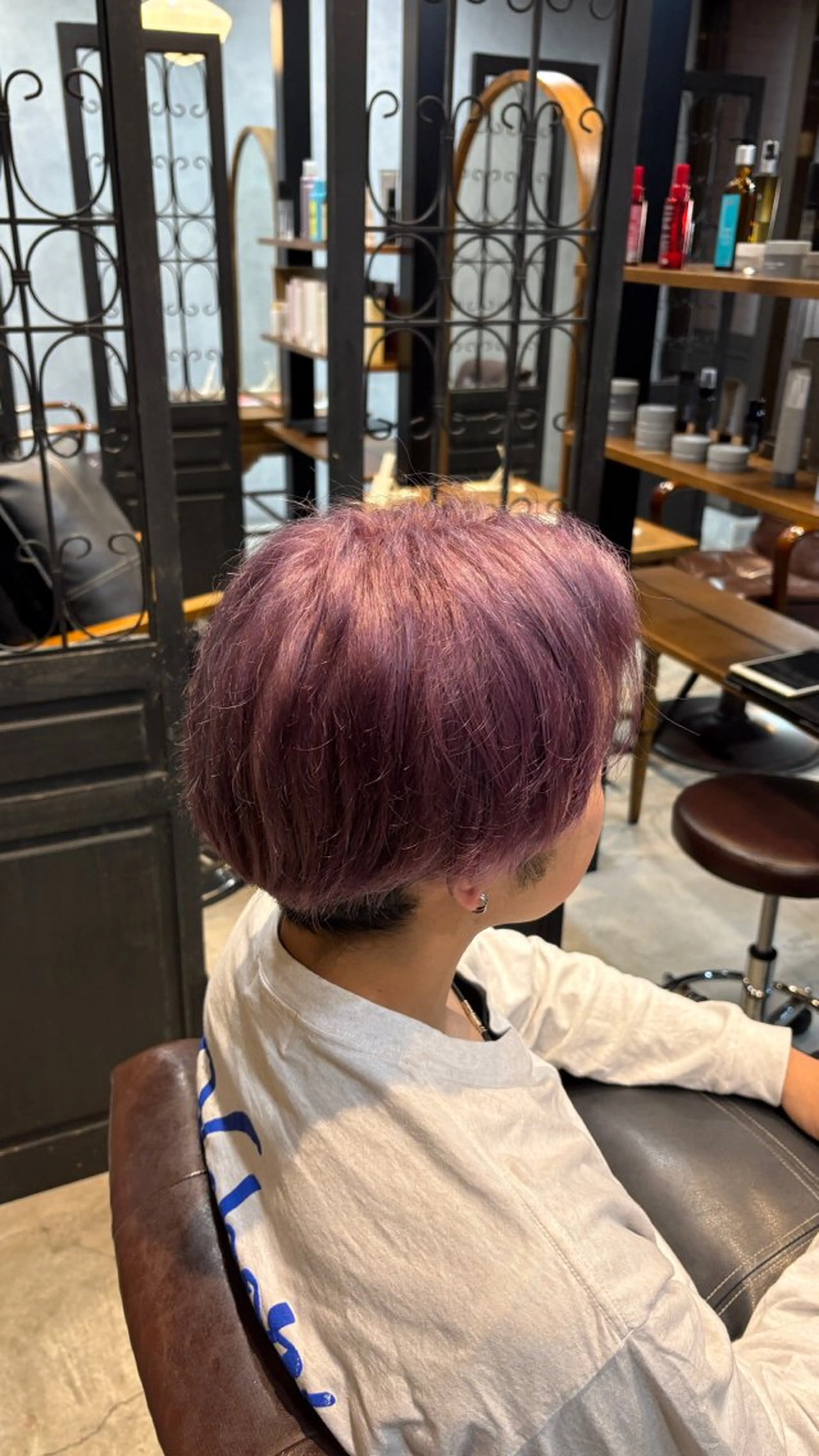 メンズ ヘアカラー りん/神楽坂 English okのヘアスタイル