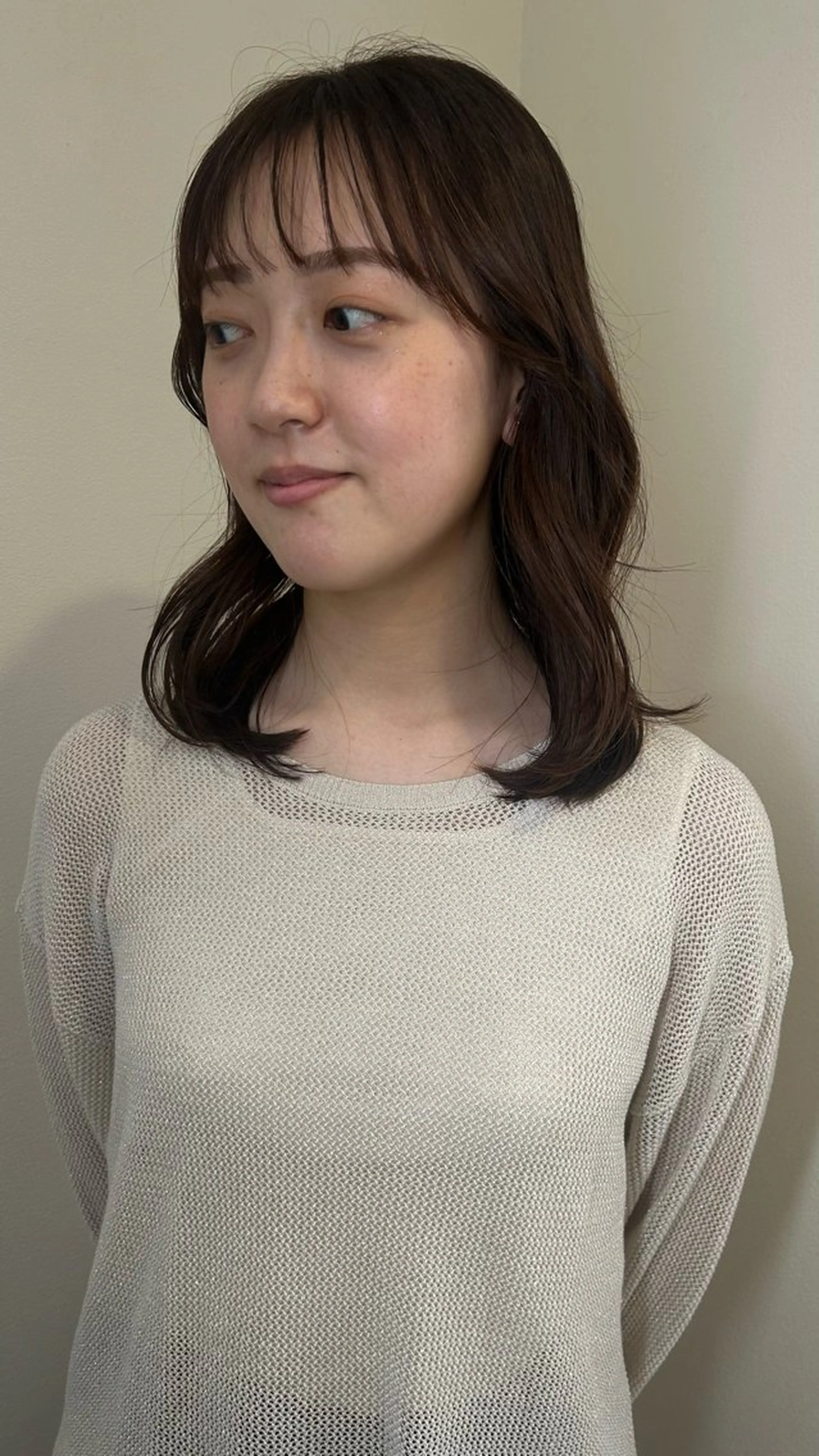 ミディアム カラー カット ヘアカラー トリートメント 小澤 一稀のヘアスタイル