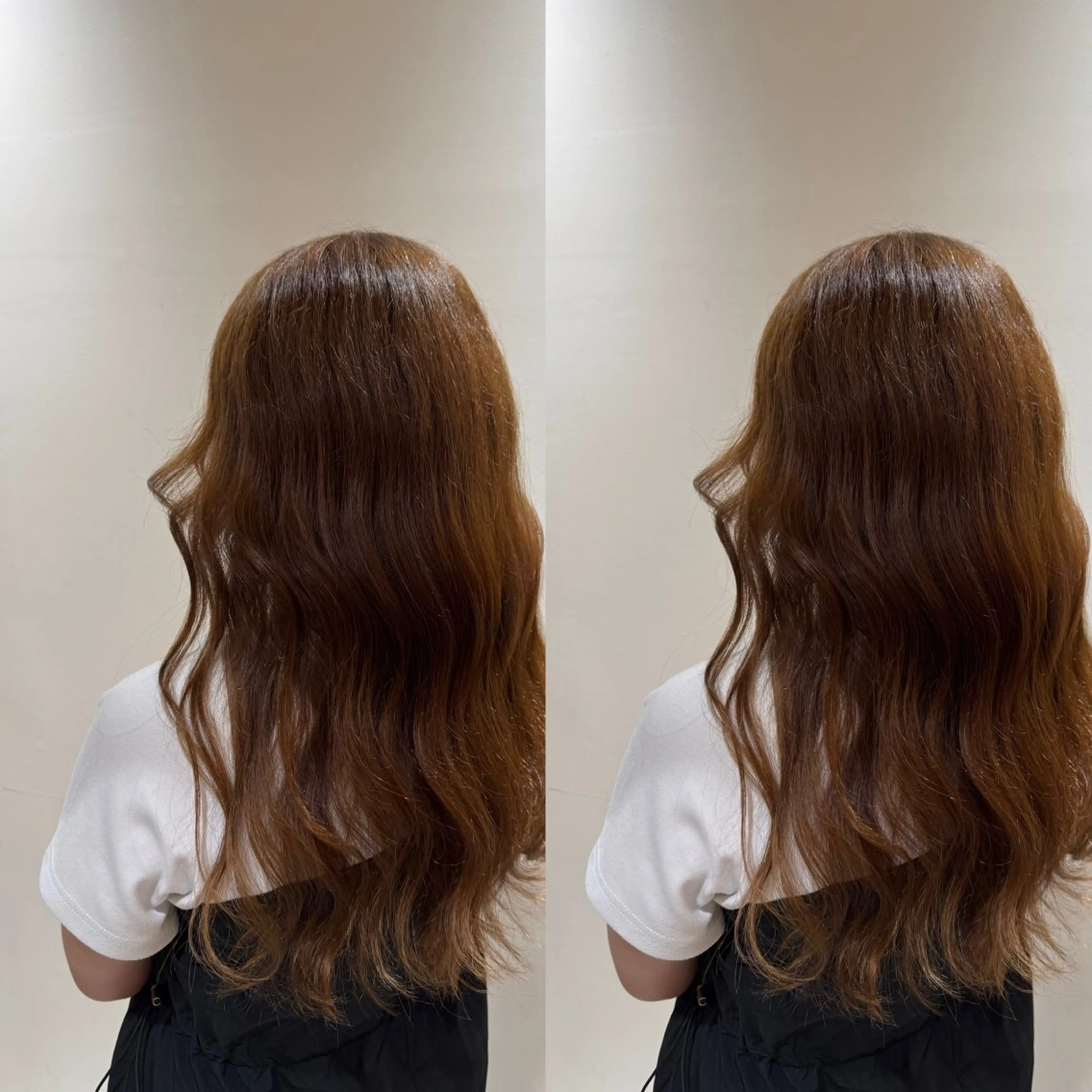 ロング カット ヘアカラー トリートメント アベ ホノカのヘアスタイル
