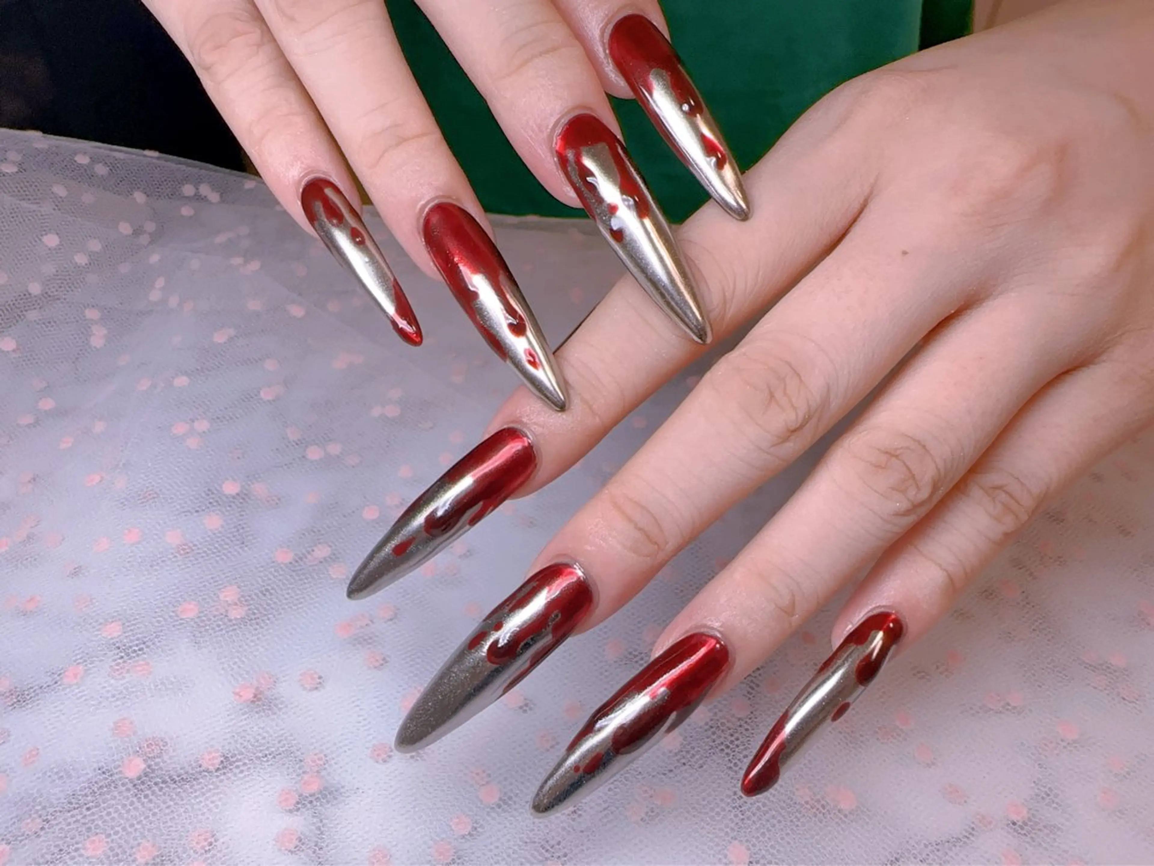 ネイル オーロラネイル フットネイル 韓国ネイル ラメ(グリッター) ラメグラデーション ハンドネイル Belle nail salon 新小岩のネイルデザイン