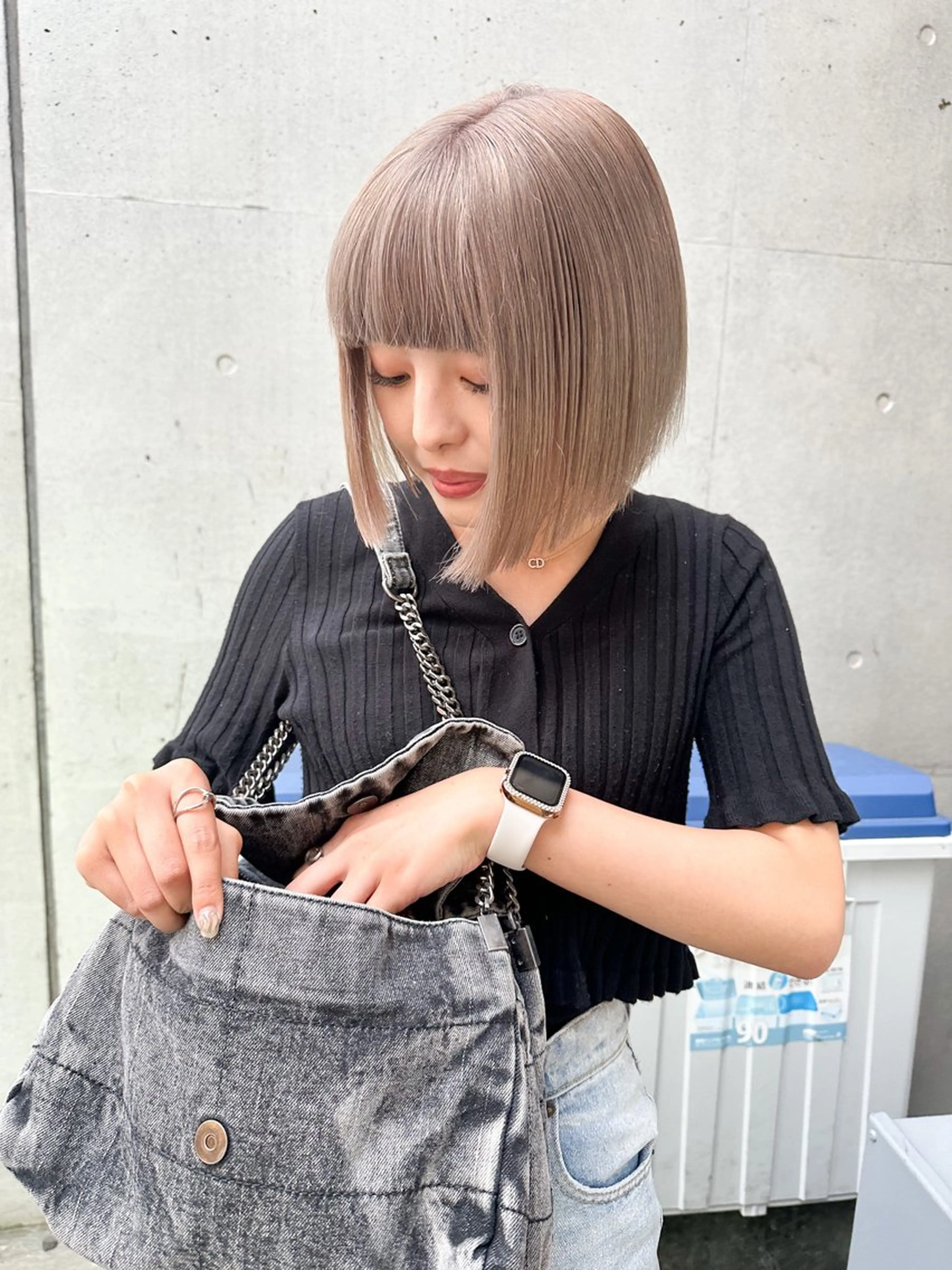 ミディアム 透明感カラー🥣 大平優香のヘアスタイル