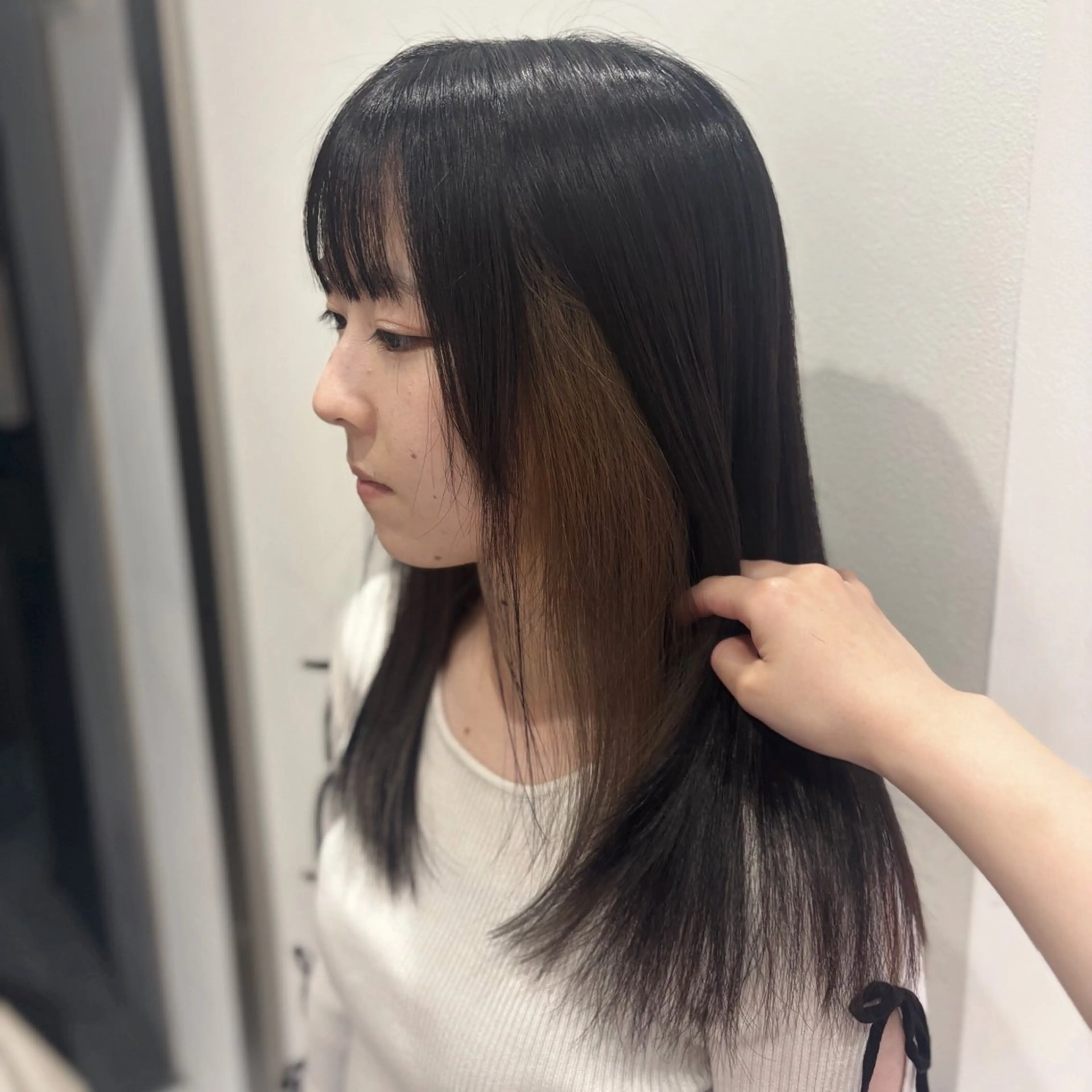 ロング カラー インナーカラー カット ヘアカラー トリートメント Ayu🍯/名駅/ブ リーチカラー/ヘアメのヘアスタイル