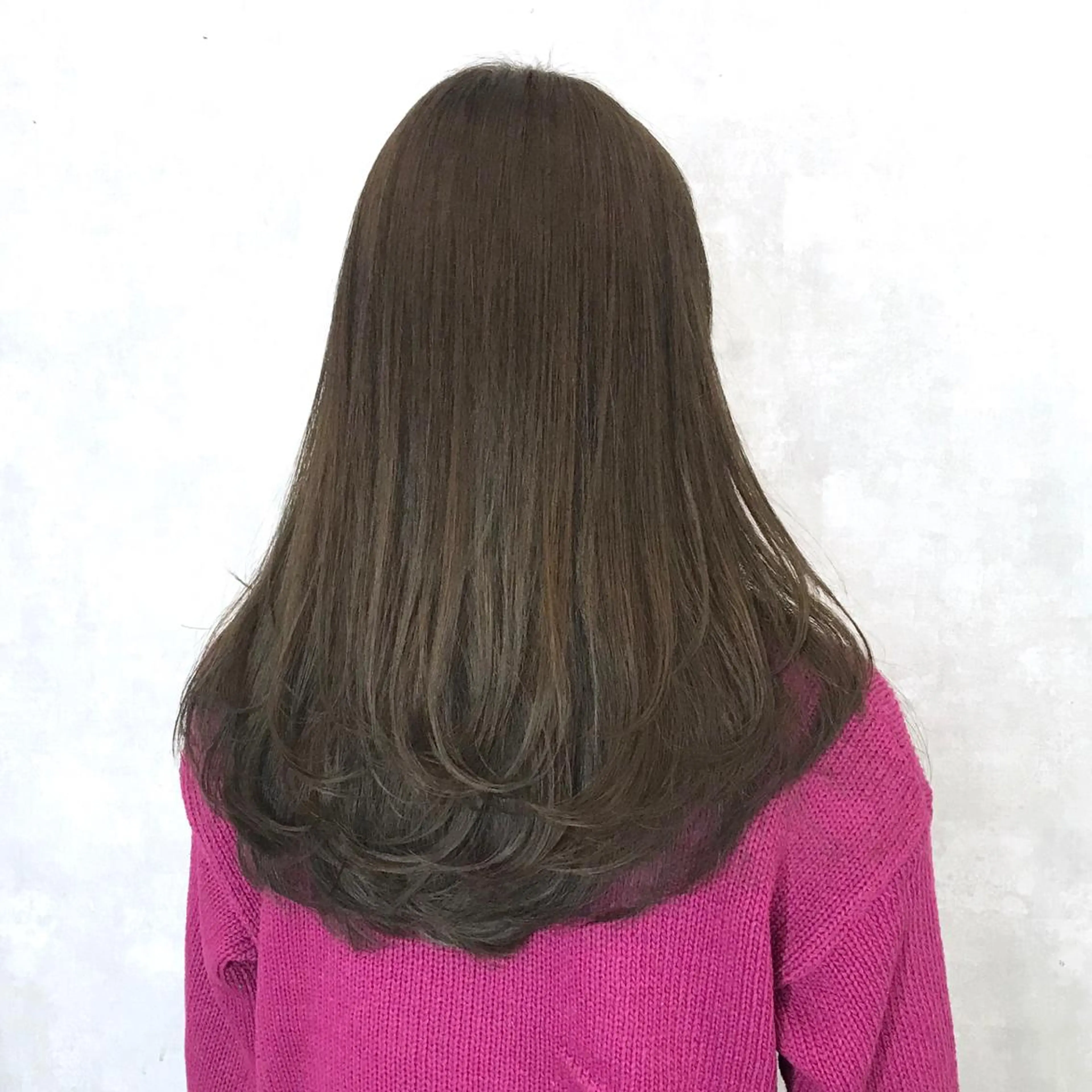 ロング カラー ヨシンモリ ムルギョル巻き 韓国風ヘア レイヤーカット シースルーバング サロウィン所属・K-POP好き美容師 🇰🇷Kai.Yのヘアスタイル