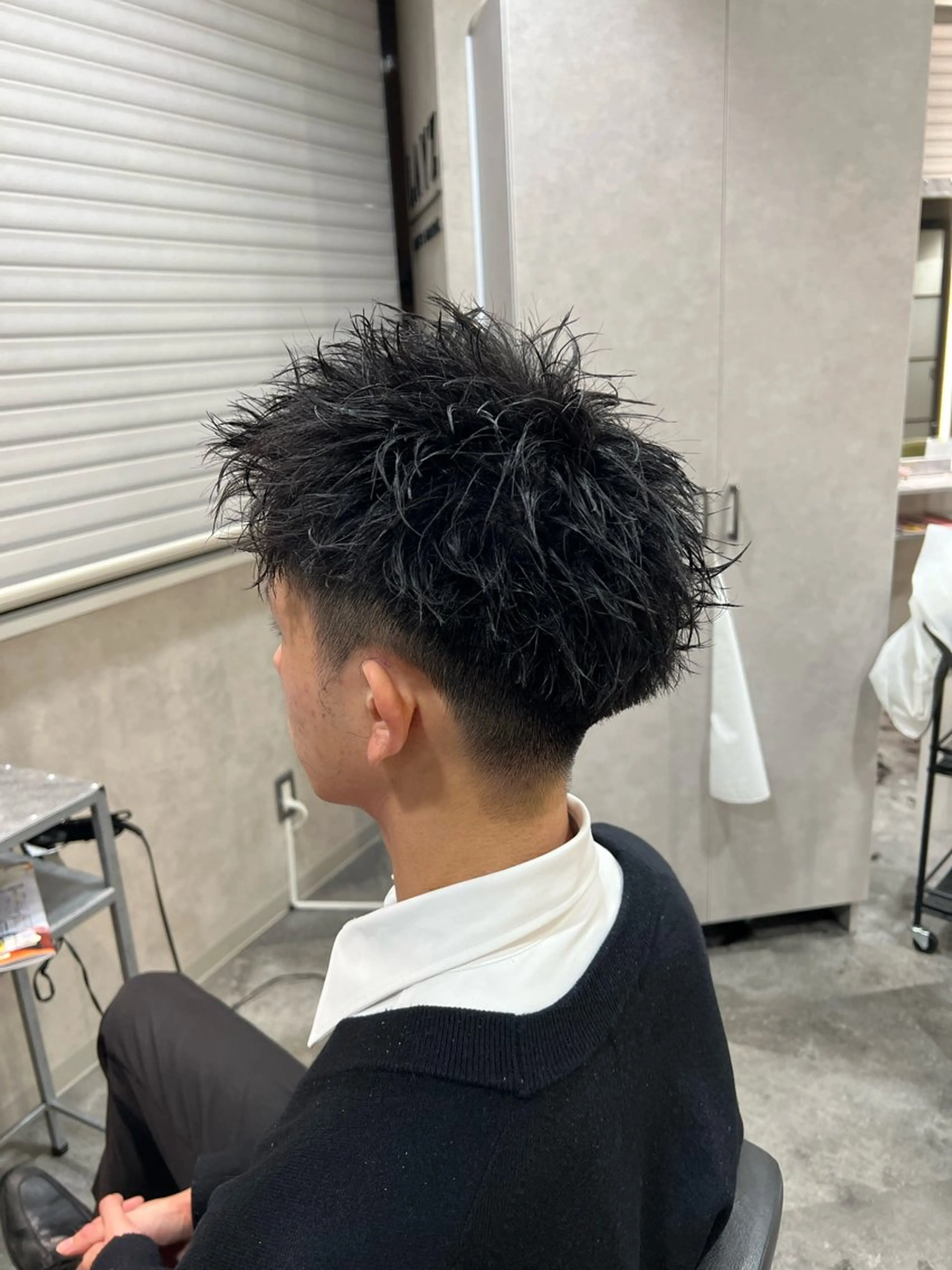 ショート パーマ ヘアアレンジ メンズ メンズパーマ スパイキーショート ショートヘア カット パーマ メンズ特化/カラー/ パーマ/ケイシンのヘアスタイル