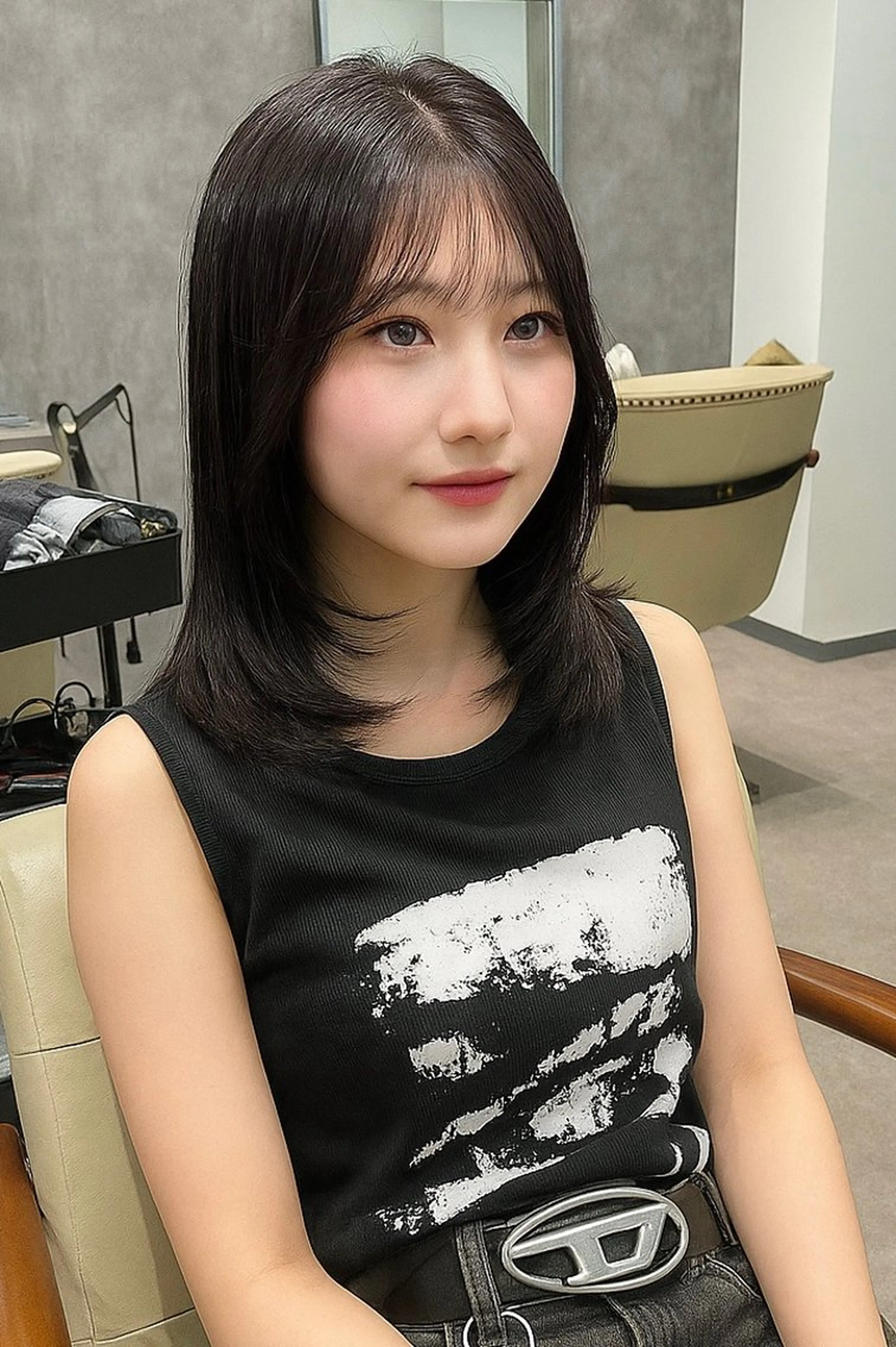 【平日限定】似合わせ韓国カット+韓国風プレミアムカラー ￥10450の写真