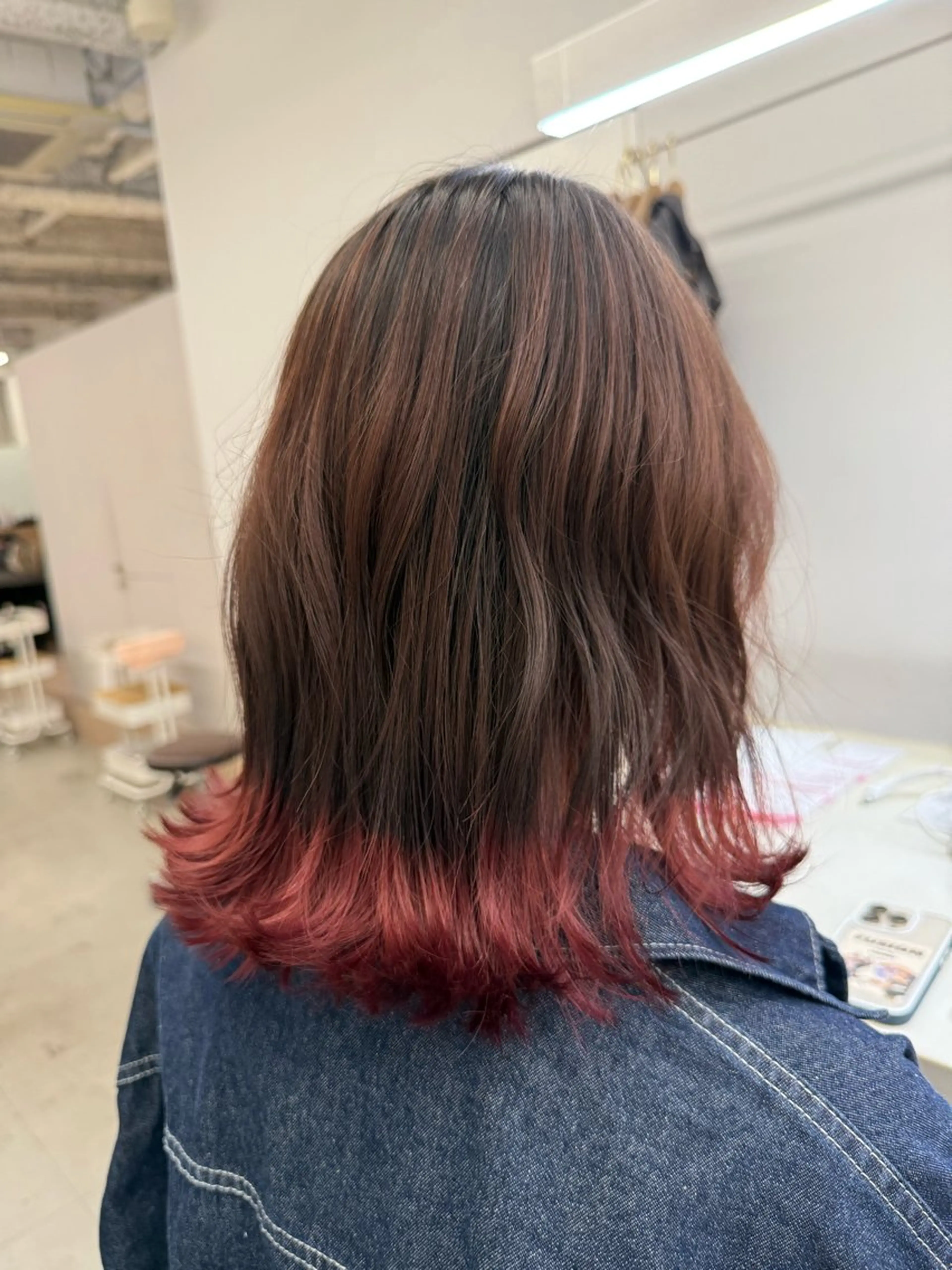 ミディアム カット ヘアカラー トリートメント 🌻花屋併設🌻濱 幸帆のヘアスタイル