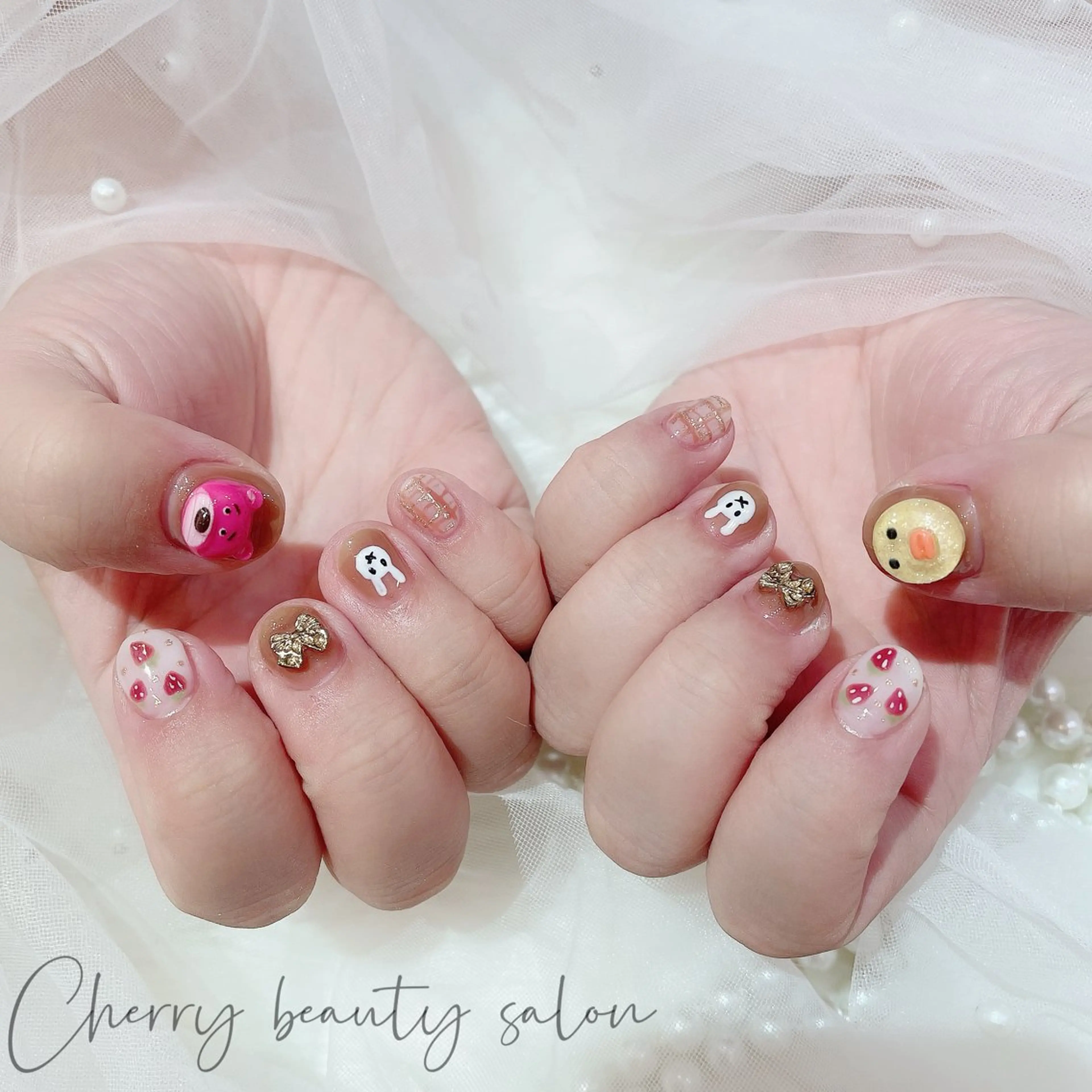 ネイル ハンドネイル ハンドケア SAKURA 🍒のネイルデザイン