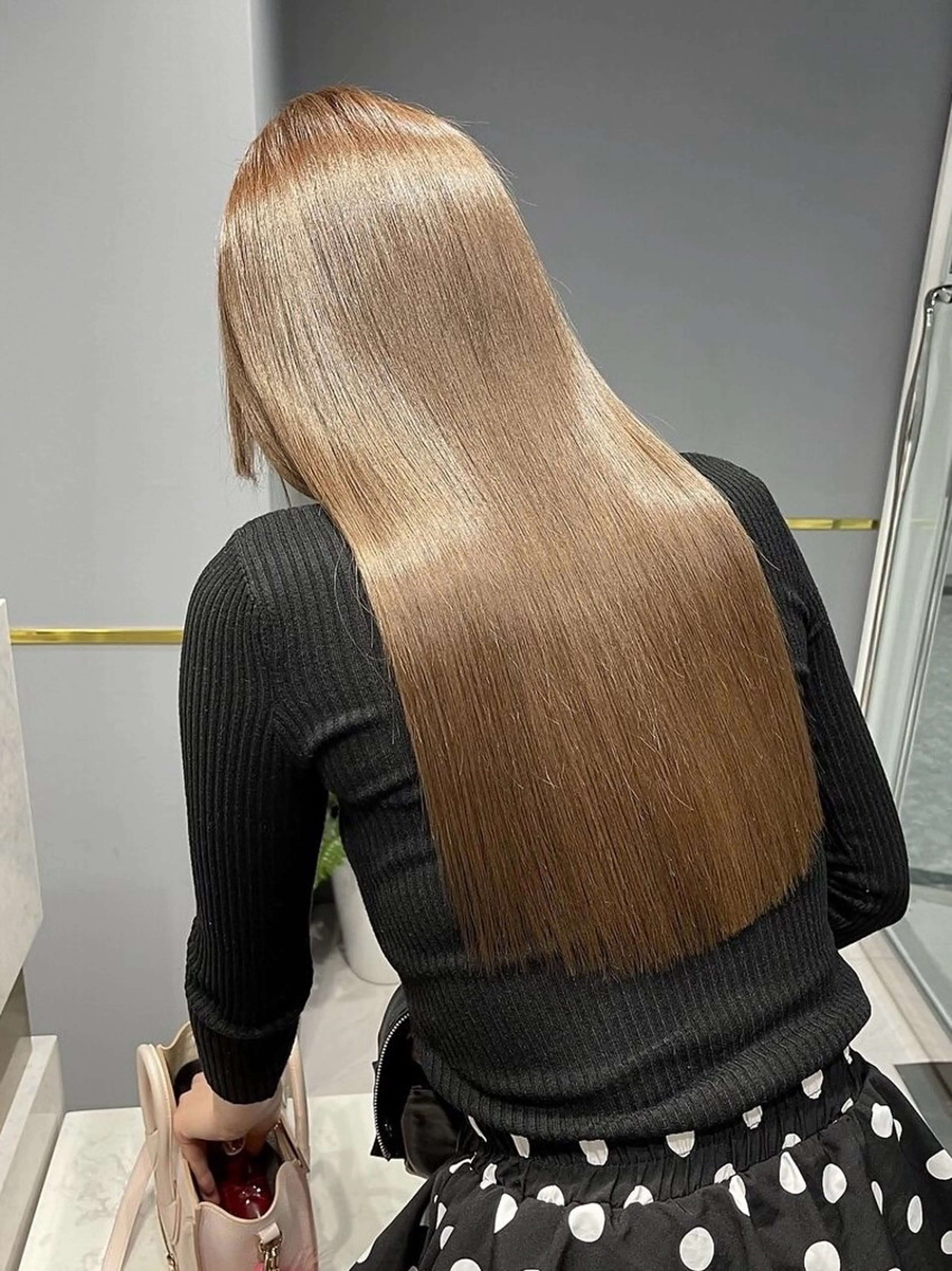 ロング ショートボブ ボブ ハイライト レイヤーカット 縮毛矯正 ULu. 岡山駅店 髪質改善トリートメント＆ハイトーンカラー所属・SUZU/岡山/矯正 ハイトーン/レイヤーのヘアスタイル