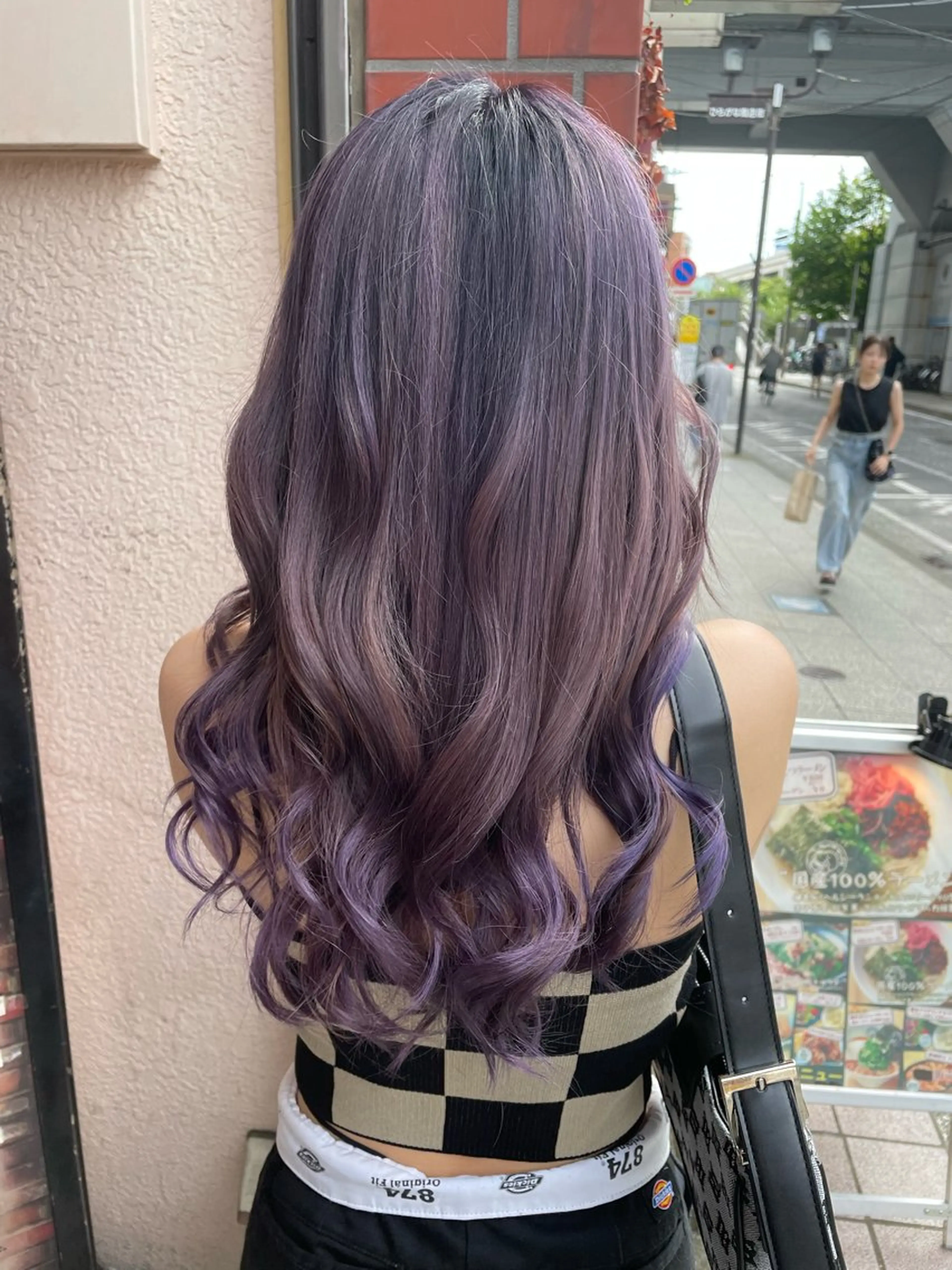 ロング カラー グラデーションカラー パープルカラー 👑派手髪/カット 👑ANRYのヘアスタイル