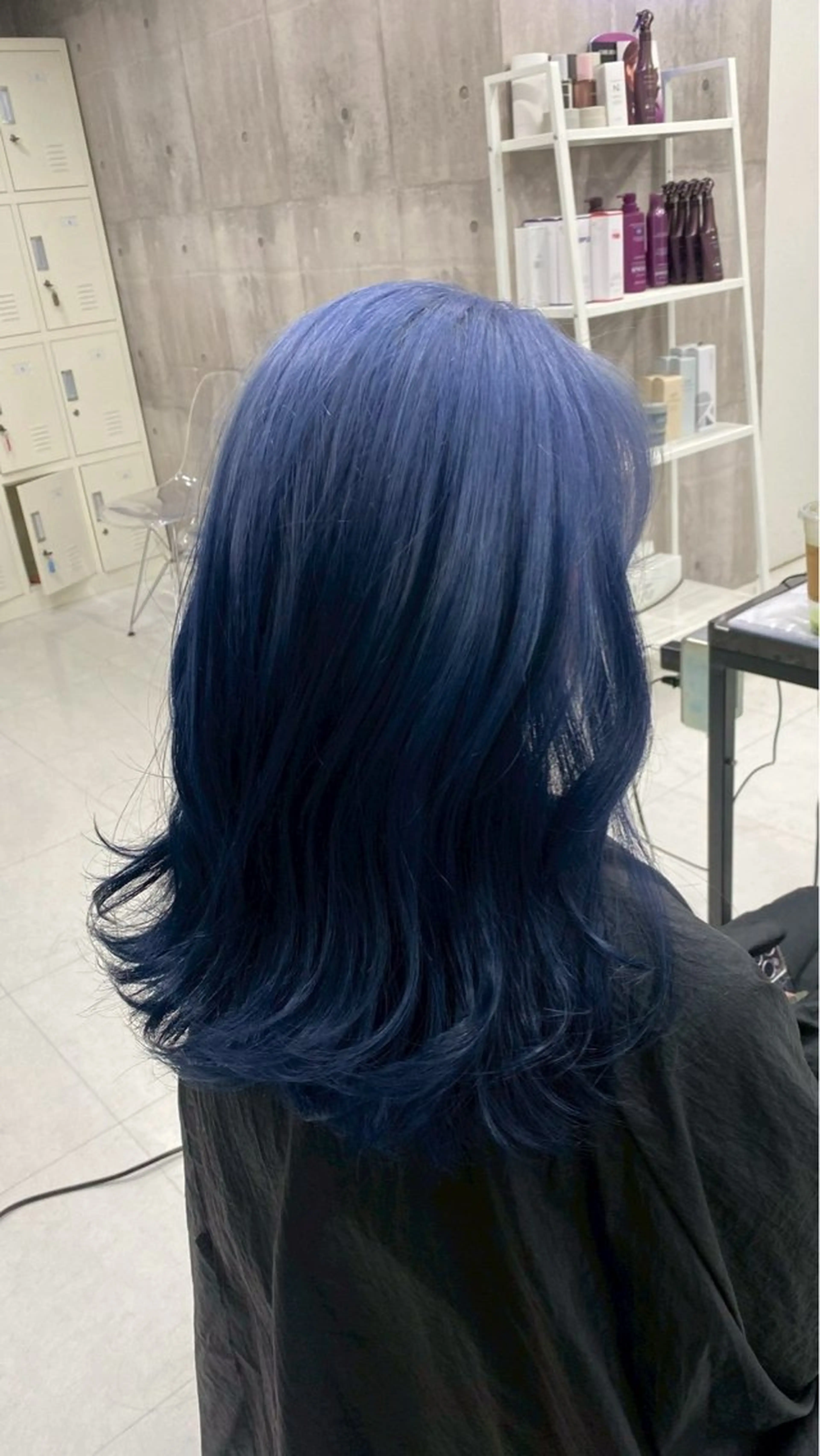 セミロング カラー アッシュ バレイヤージュ ミストバング ブリーチ ブロンド ヘアカラー トリートメント hayato🌟/ ツヤサラハイトーンのヘアスタイル
