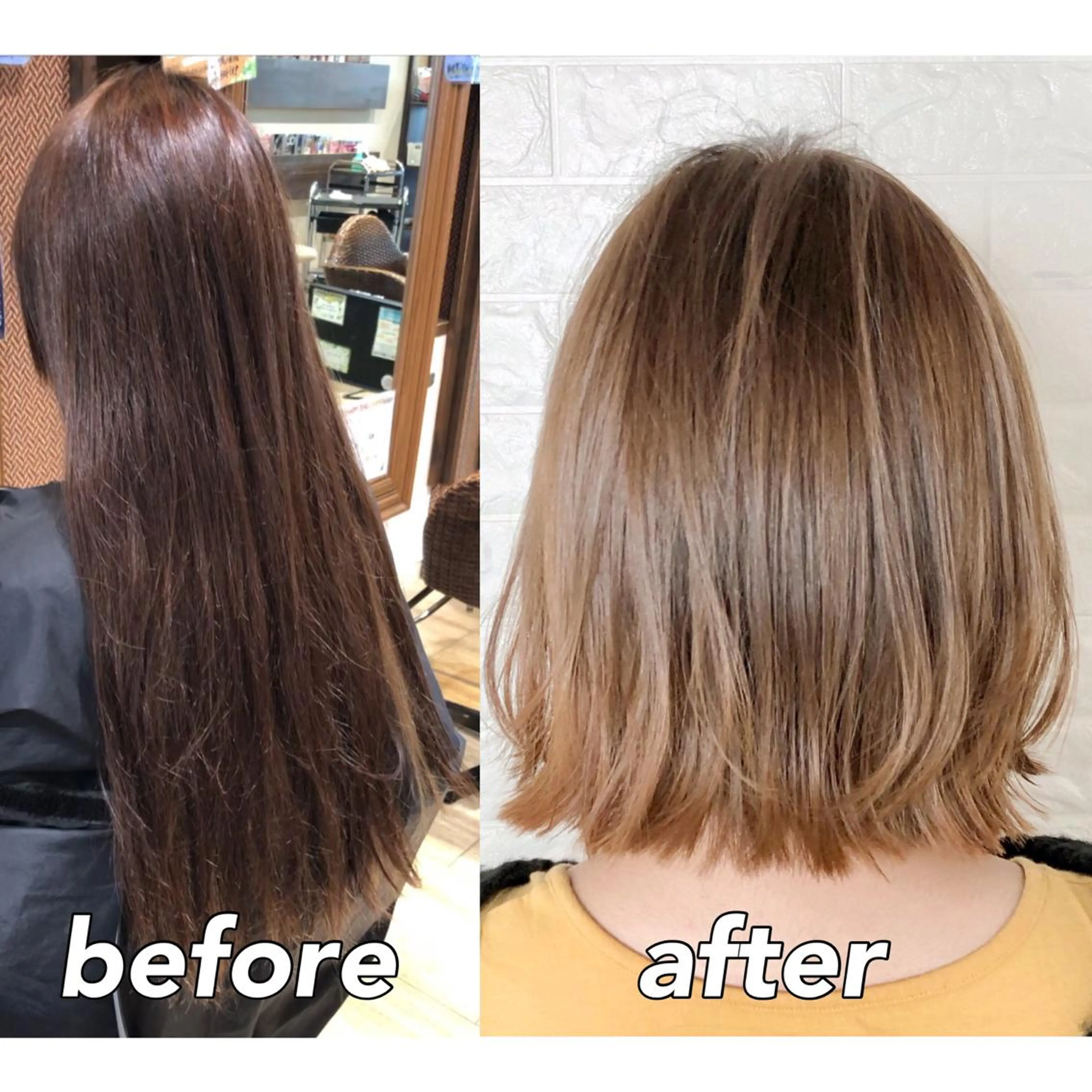 ショート カラー 切りっぱなしボブ ベージュカラー ブリーチ ダブルカラー ボブ KIZU 髪質改善 オカルト怪談のヘアスタイル