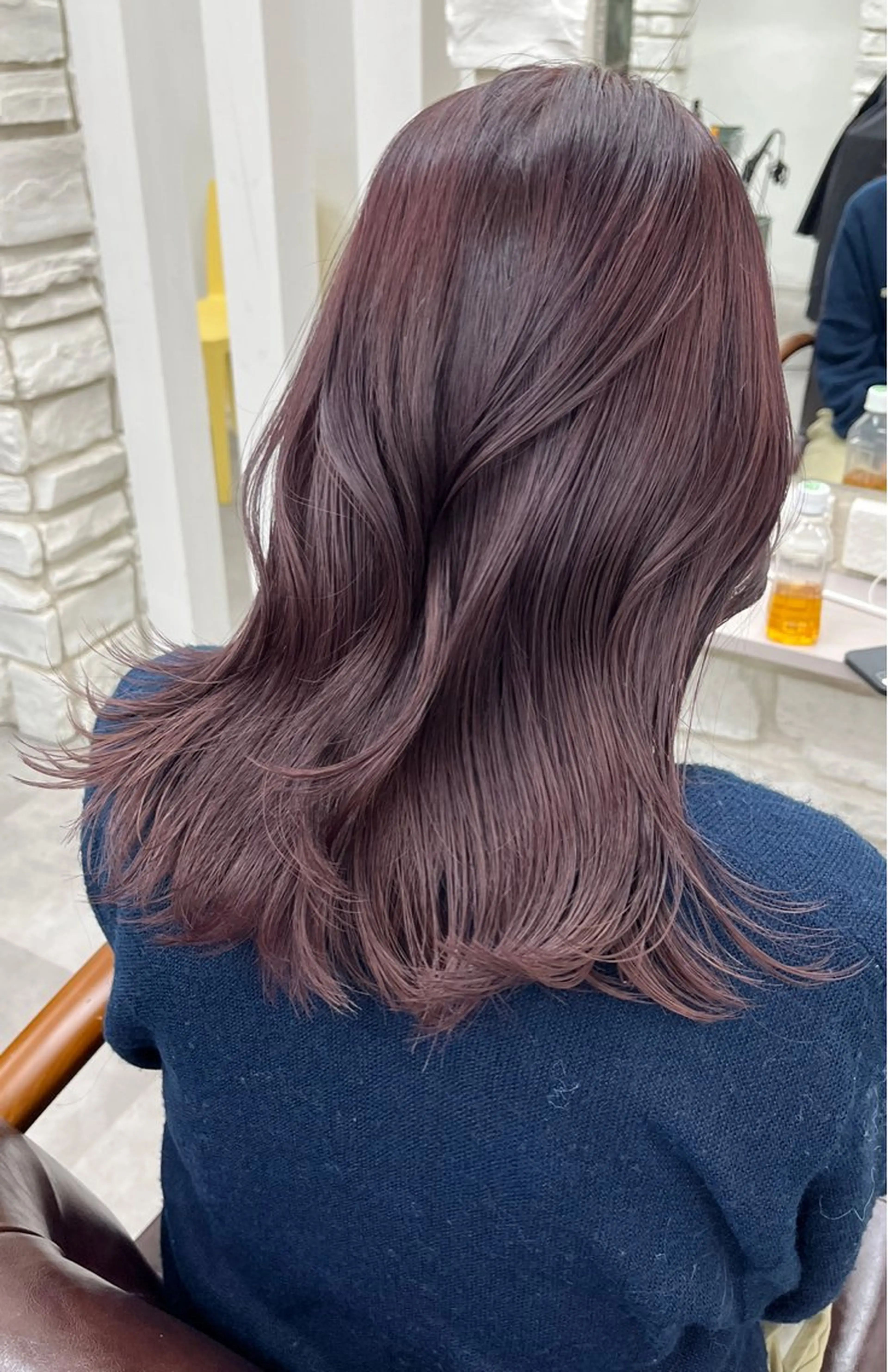 ロング カラー ピンクカラー カット ヘアカラー トリートメント 天王寺髪質改善なら よしみさん✨のヘアスタイル