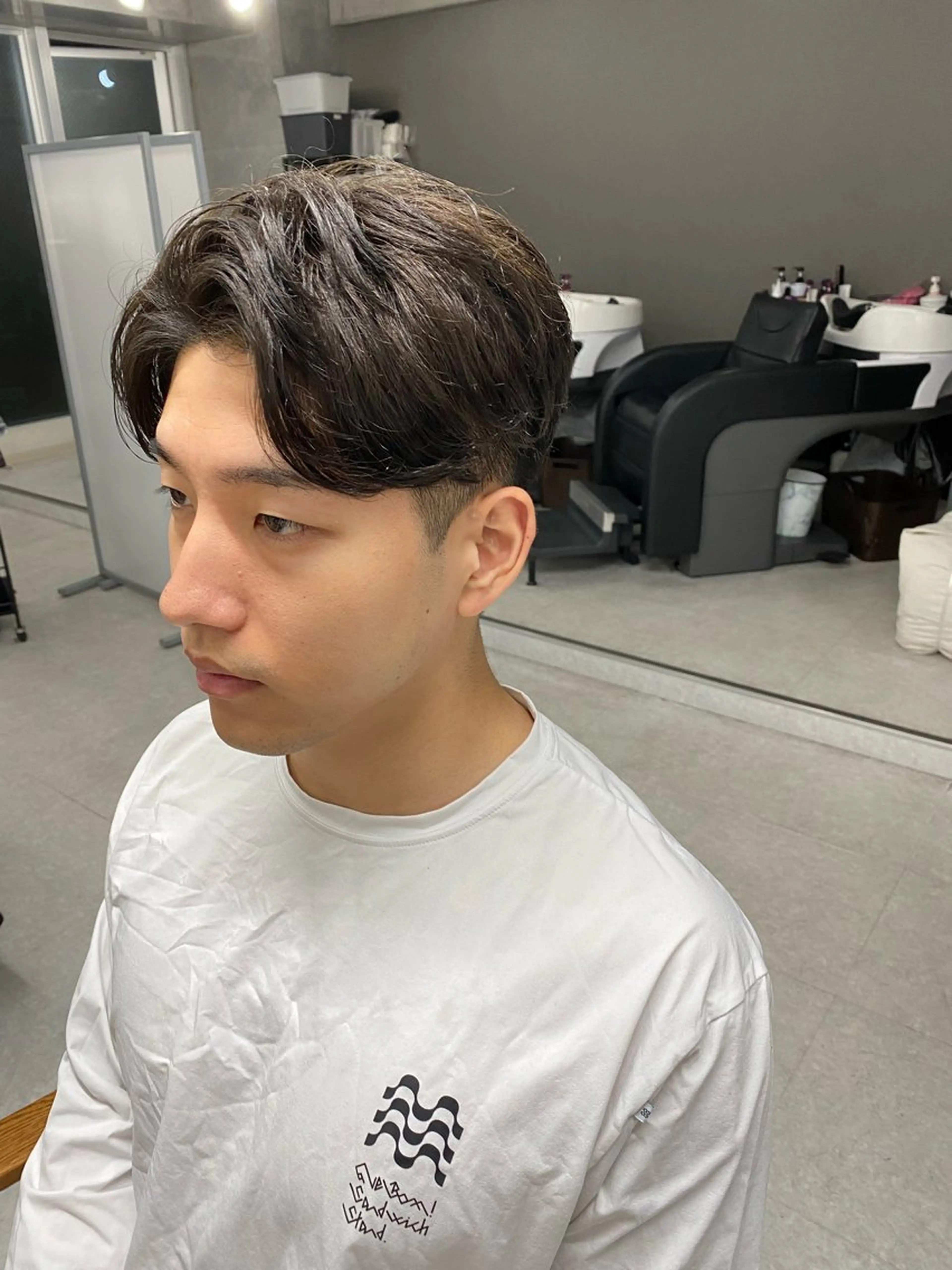 ショート カラー パーマ メンズ メンズカット メンズパーマヤマザキのヘアスタイル