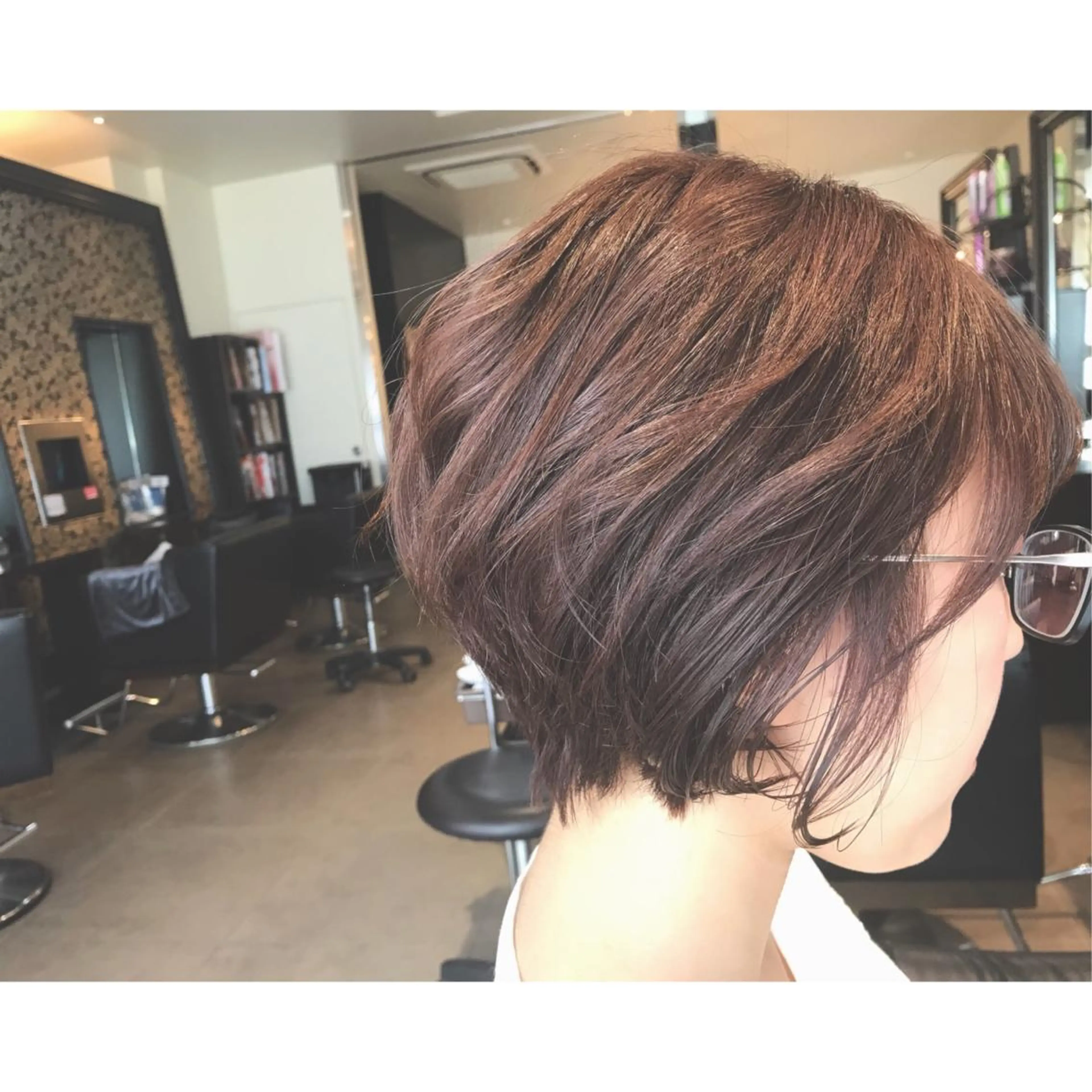 ショート カラー ヘアアレンジ ショートボブ ボブ ショートヘア 村岡 夏美のその他イメージ