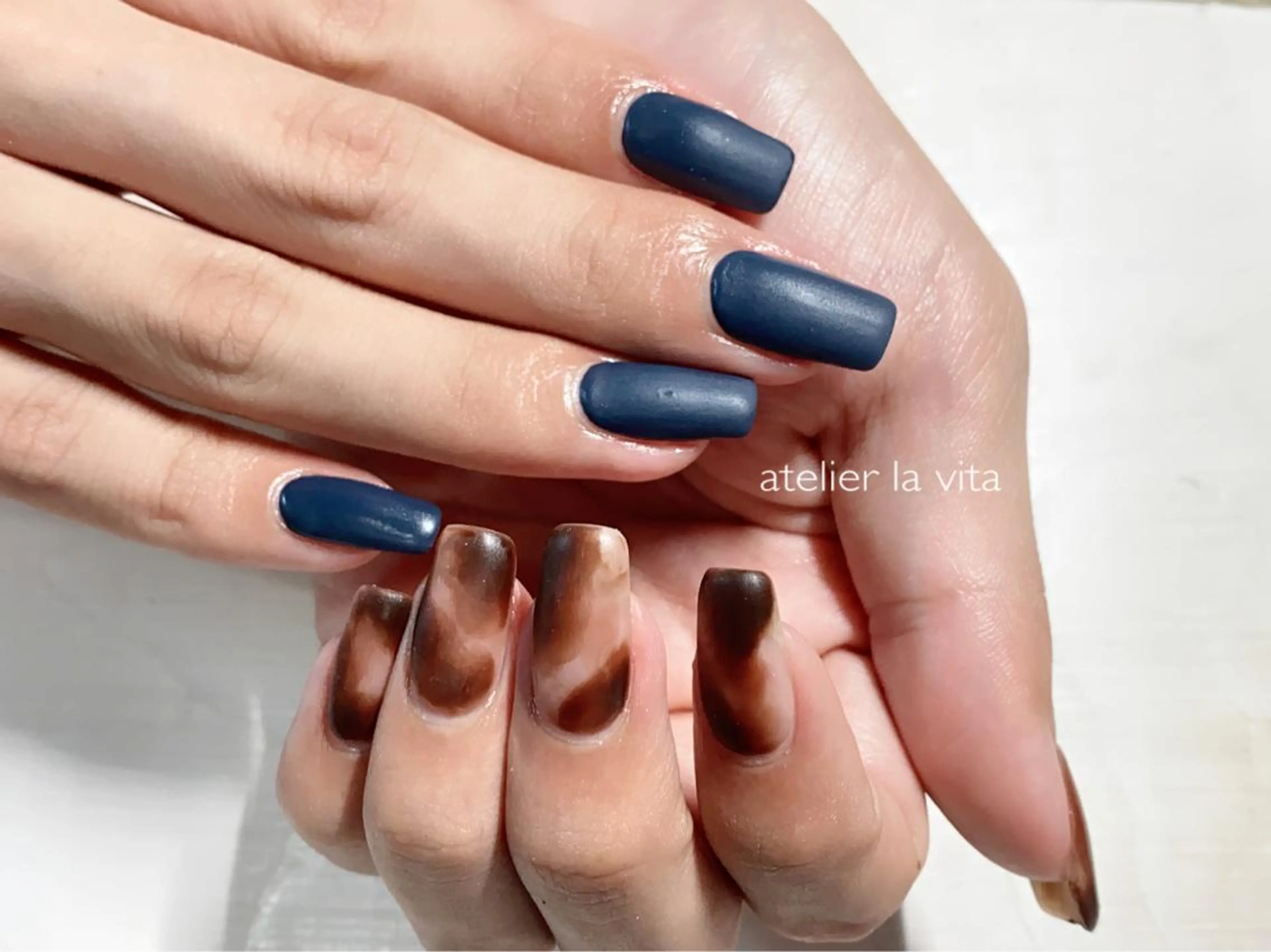 ネイル アートネイル マットネイル ハンドネイル atelier la vita所属・lavita. mimuraのネイルデザイン
