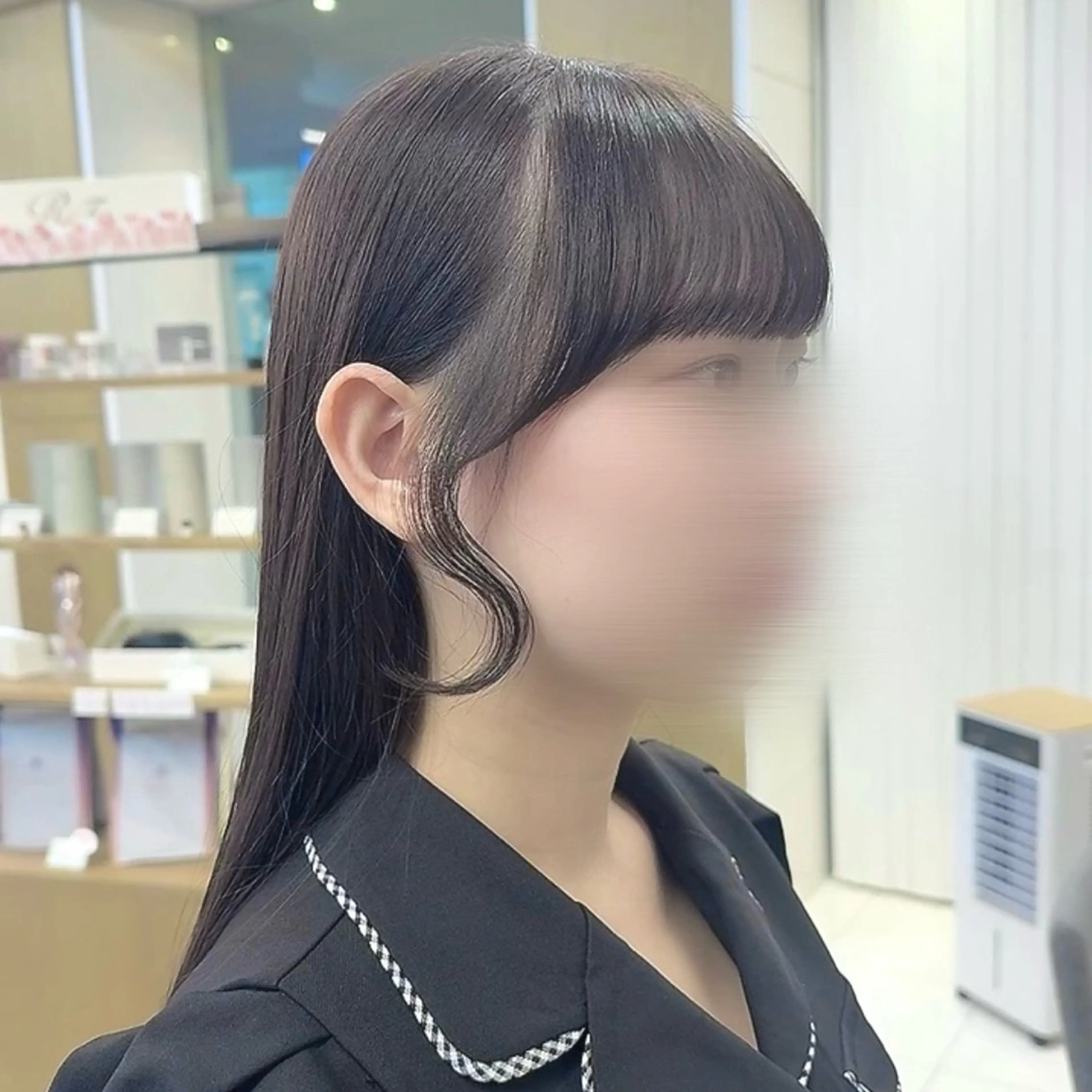 前髪カットの写真