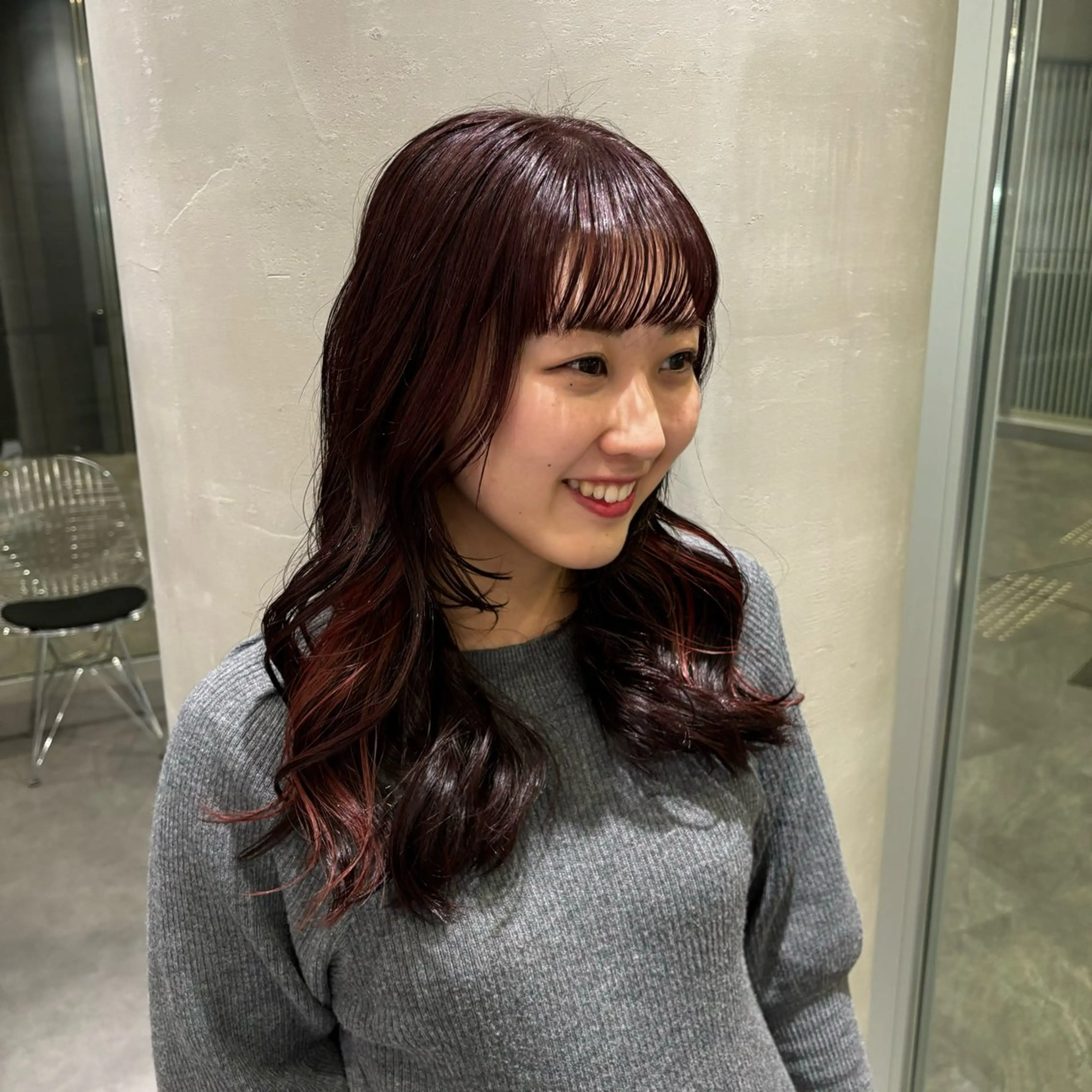 ミディアム ハイトーンカラー/ インナー/木村黎🌞のヘアスタイル
