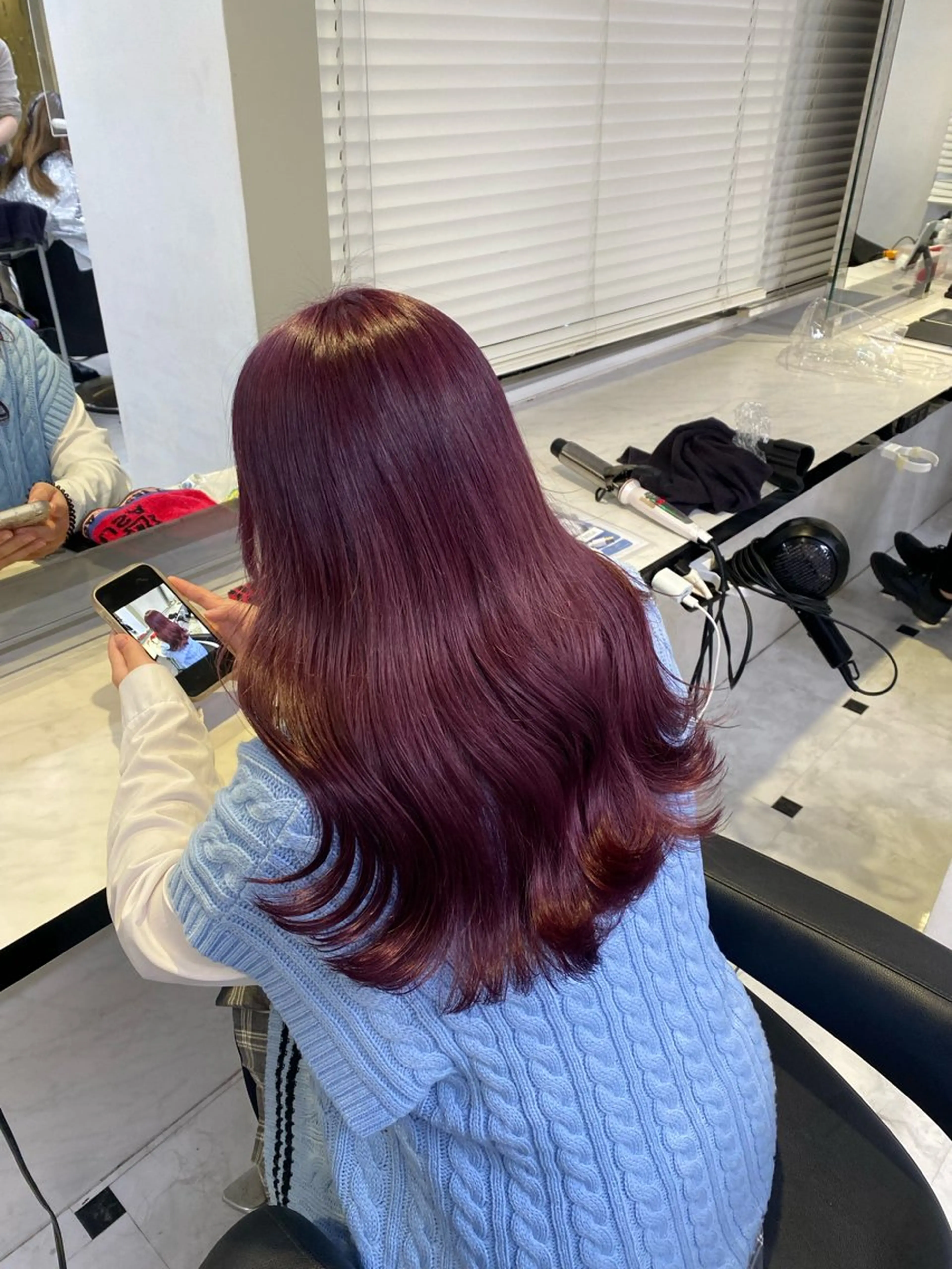 カラー 韓国ガーリー🤍暖 色カラー🤍misaのヘアスタイル